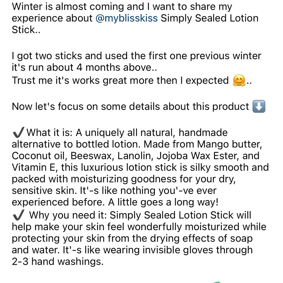 Simply Sealed™ Lotion Stick Mini