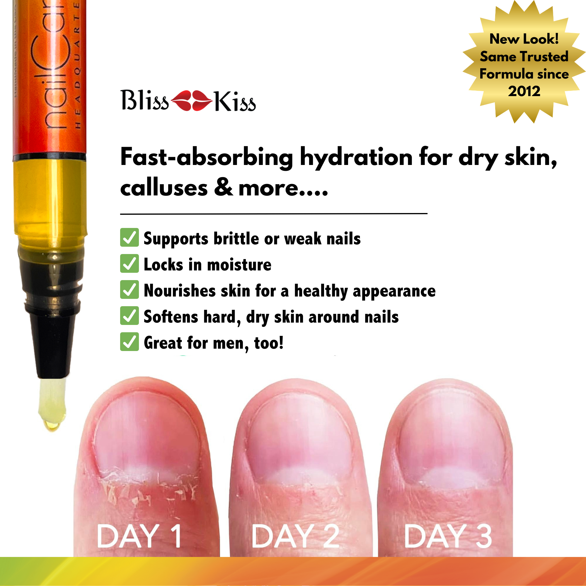 1-Pen: HOLO Twist Simply Pure™ Nail Oil Pen - 2ml Travel Sized - Bali Mango