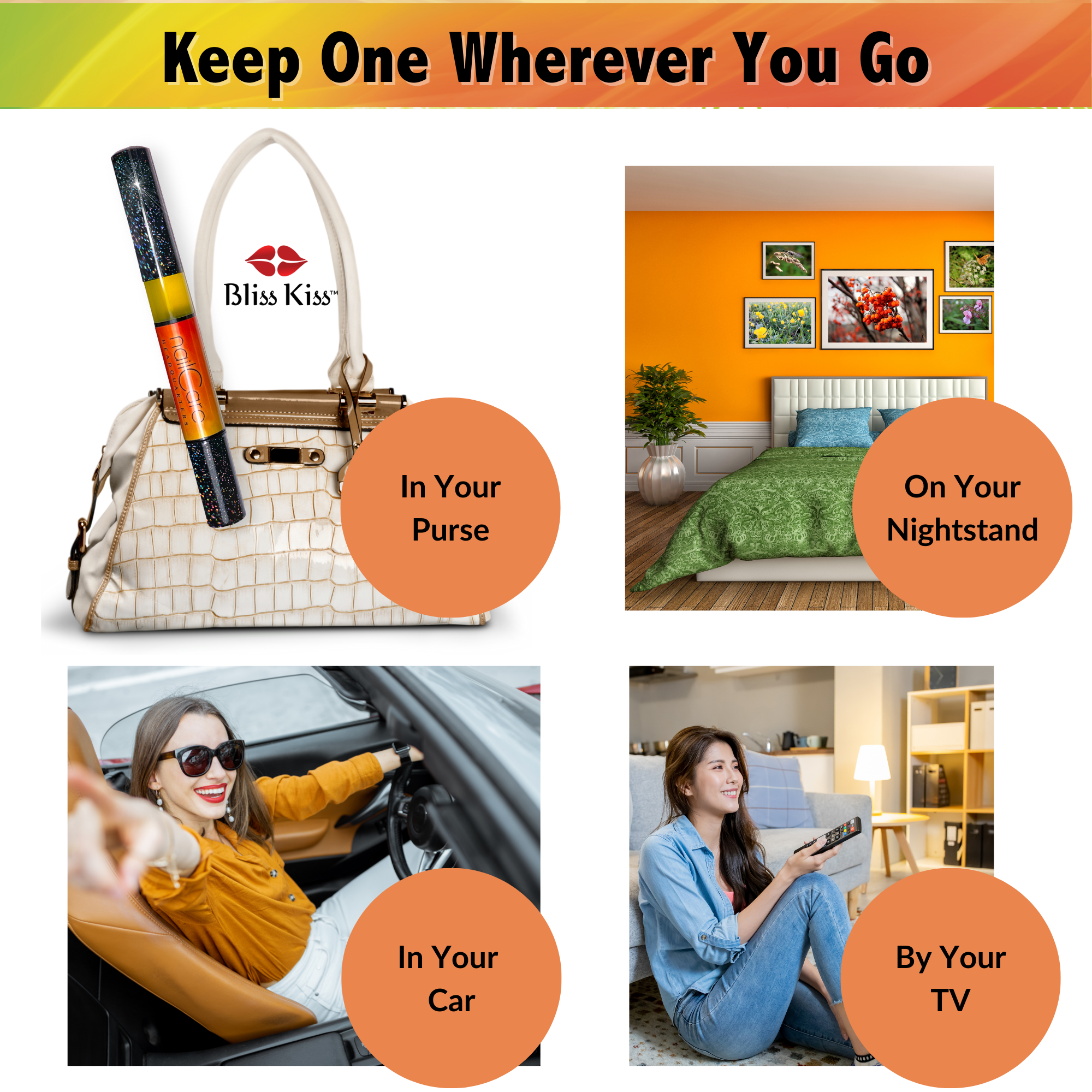HOLO Twist Simply Pure™ Nail Oil Pens | 4-Pen Pack - Bali Mango