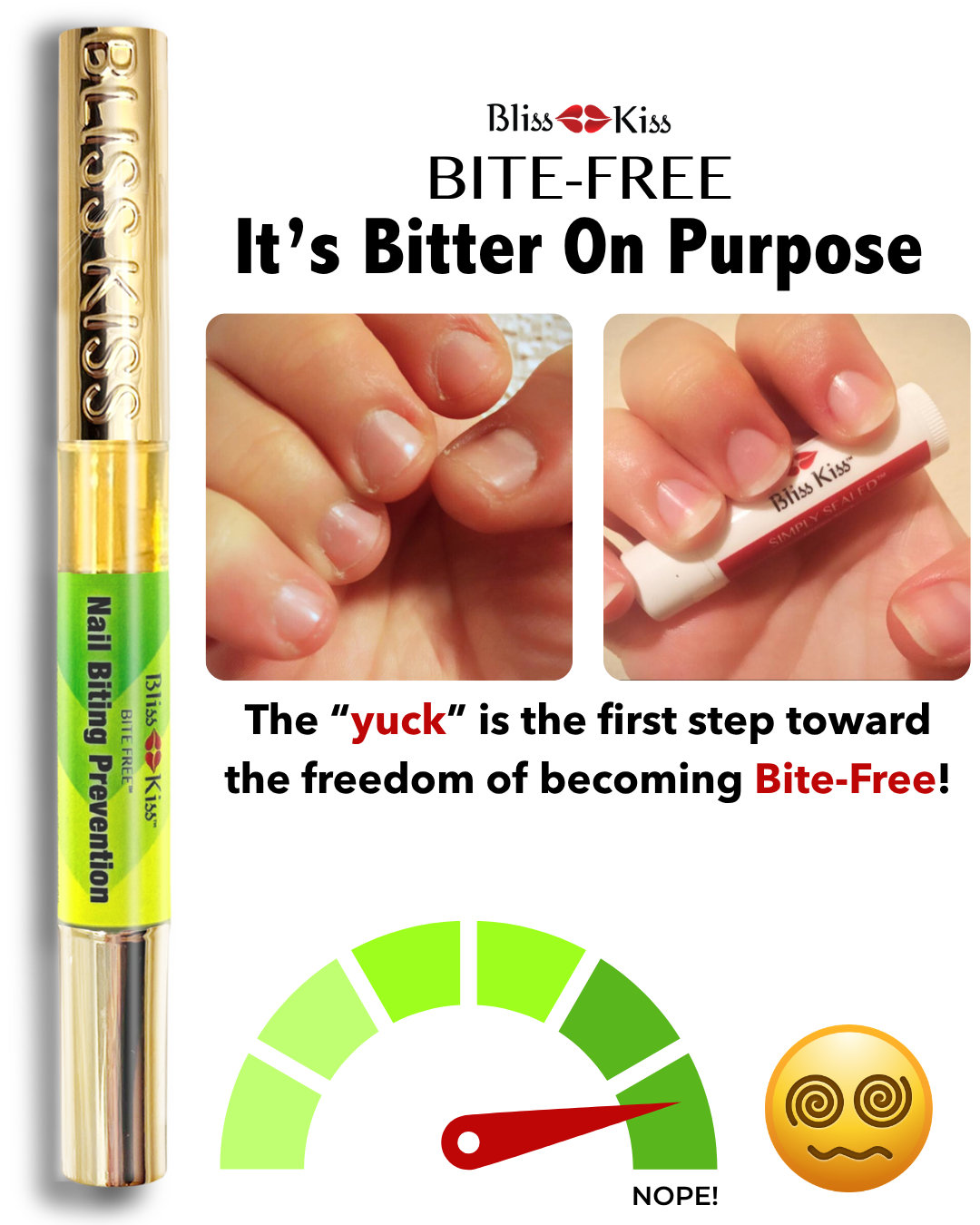 Bite Free™ Nail Biting Prevention | Simply Pure™ Nail & Cuticle Oil Bitter Formula