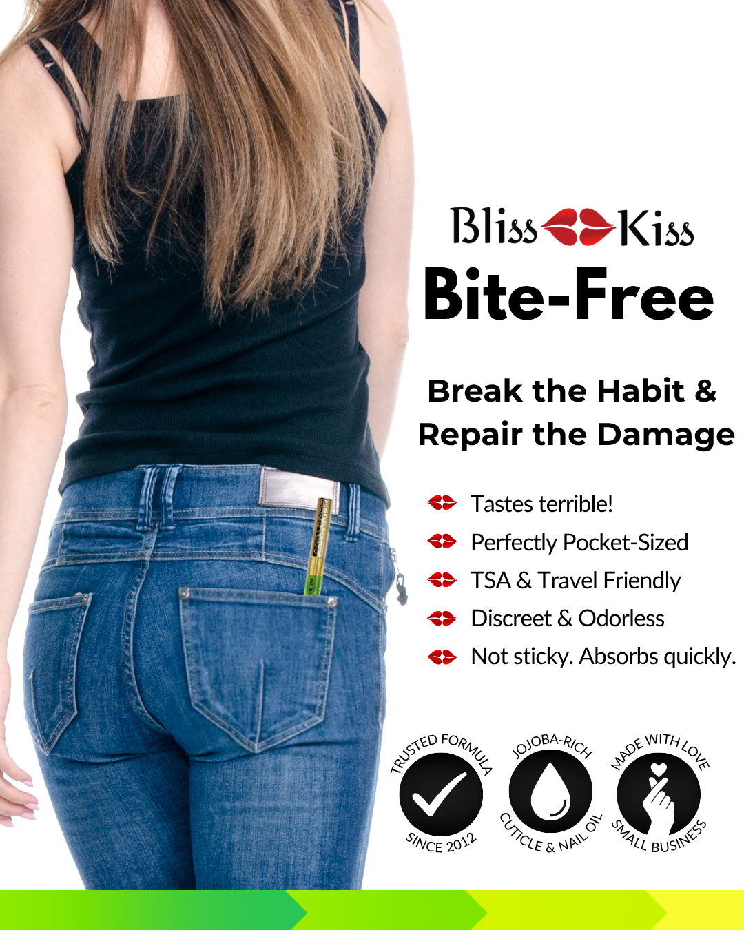 Bite Free™ Nail Biting Prevention | Simply Pure™ Nail & Cuticle Oil Bitter Formula