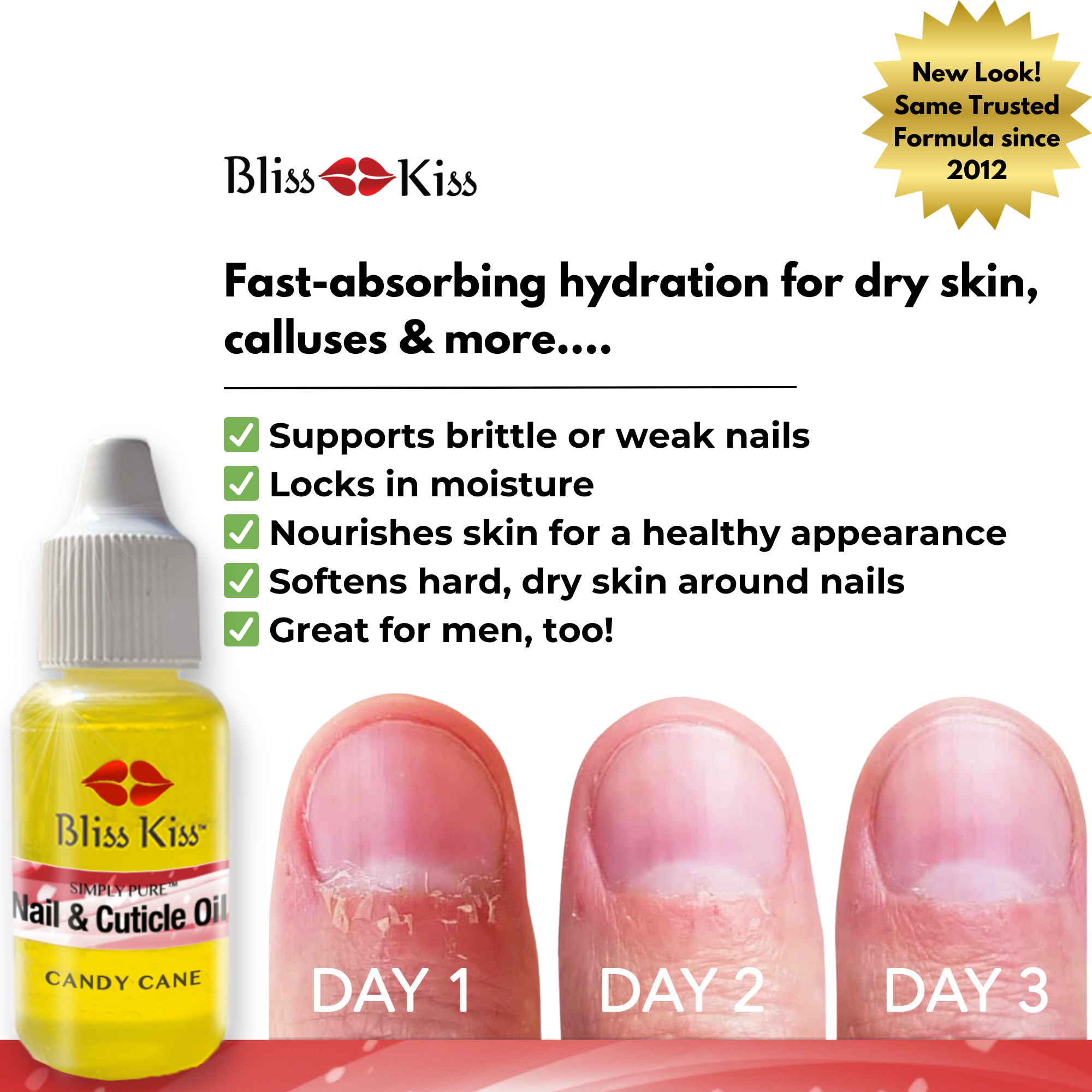 Simply Pure™ Hydrating Oil 15 ml Dropper - Candy Cane