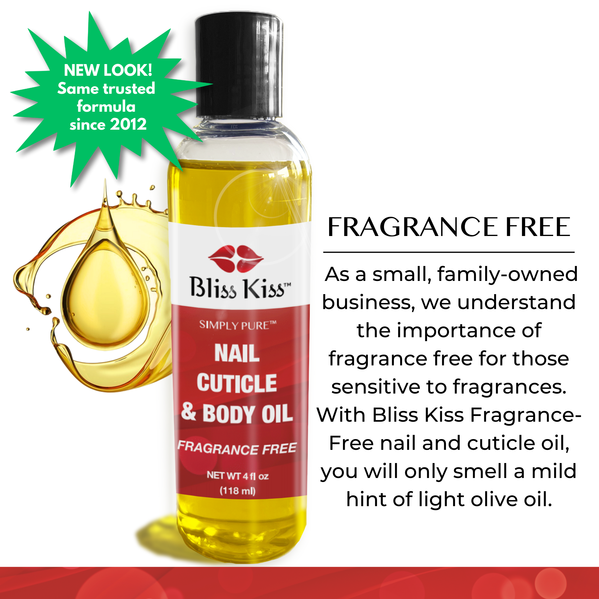 Simply Pure™ Hydrating Oil - 4 oz Bottle | Fragrance Free