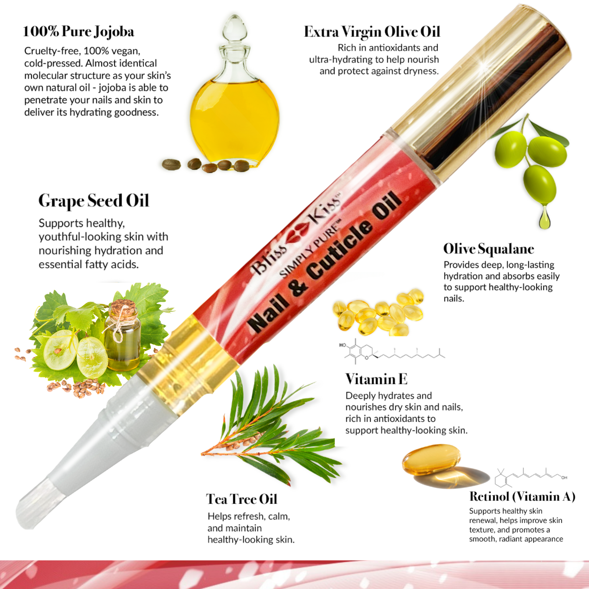 Simply Pure™ Hydrating Oil Pen - Candy Cane