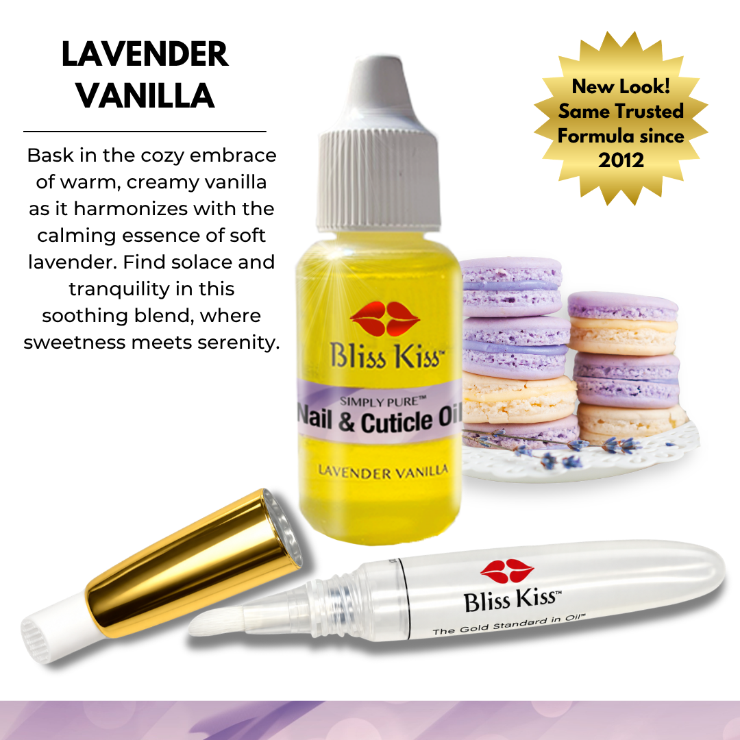 Refillable Pen Nail & Cuticle Oil Combo Kit | 3-Pen Lavender Vanilla Fragrance