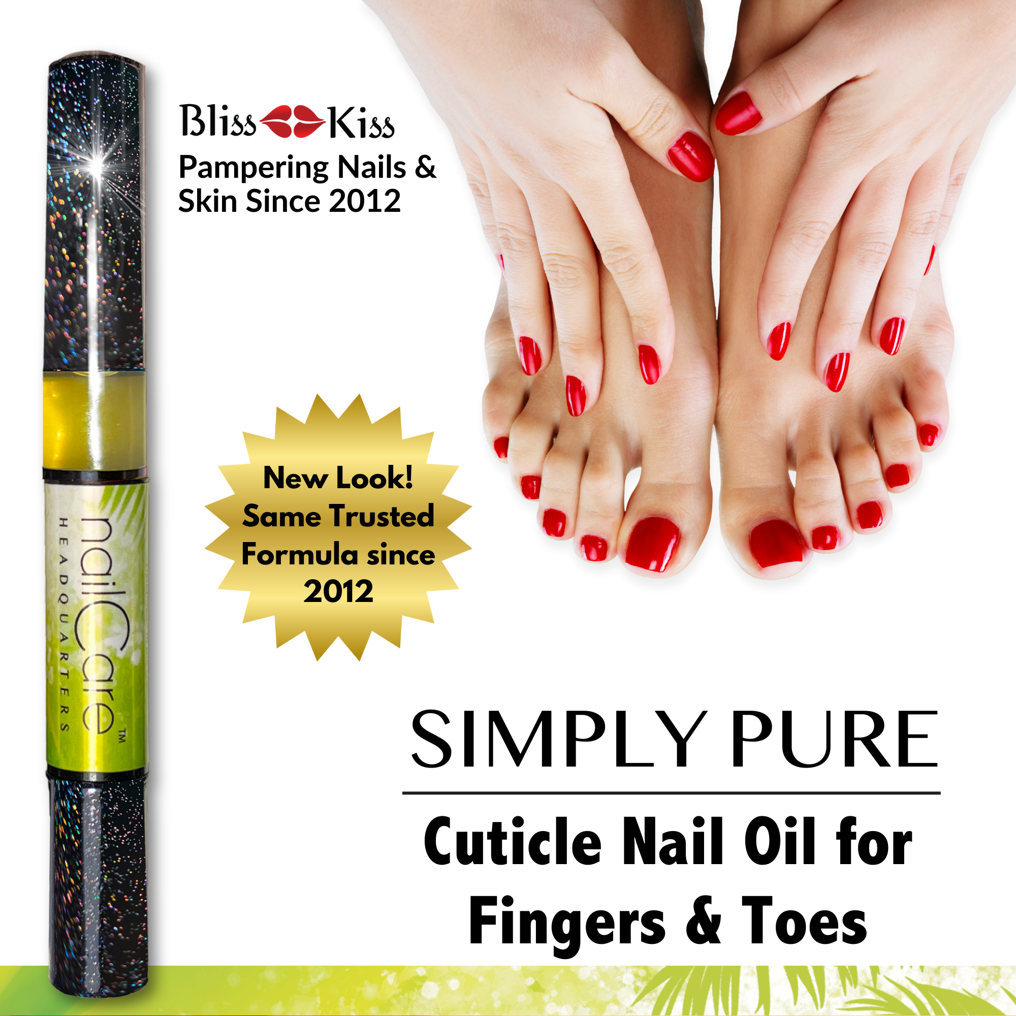 1-Pen: HOLO Twist Simply Pure™ Nail Oil Pen - 2ml Travel Sized - Coconut Lime Verbena