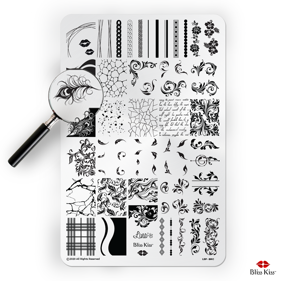 Bliss Kiss Stamping Plate