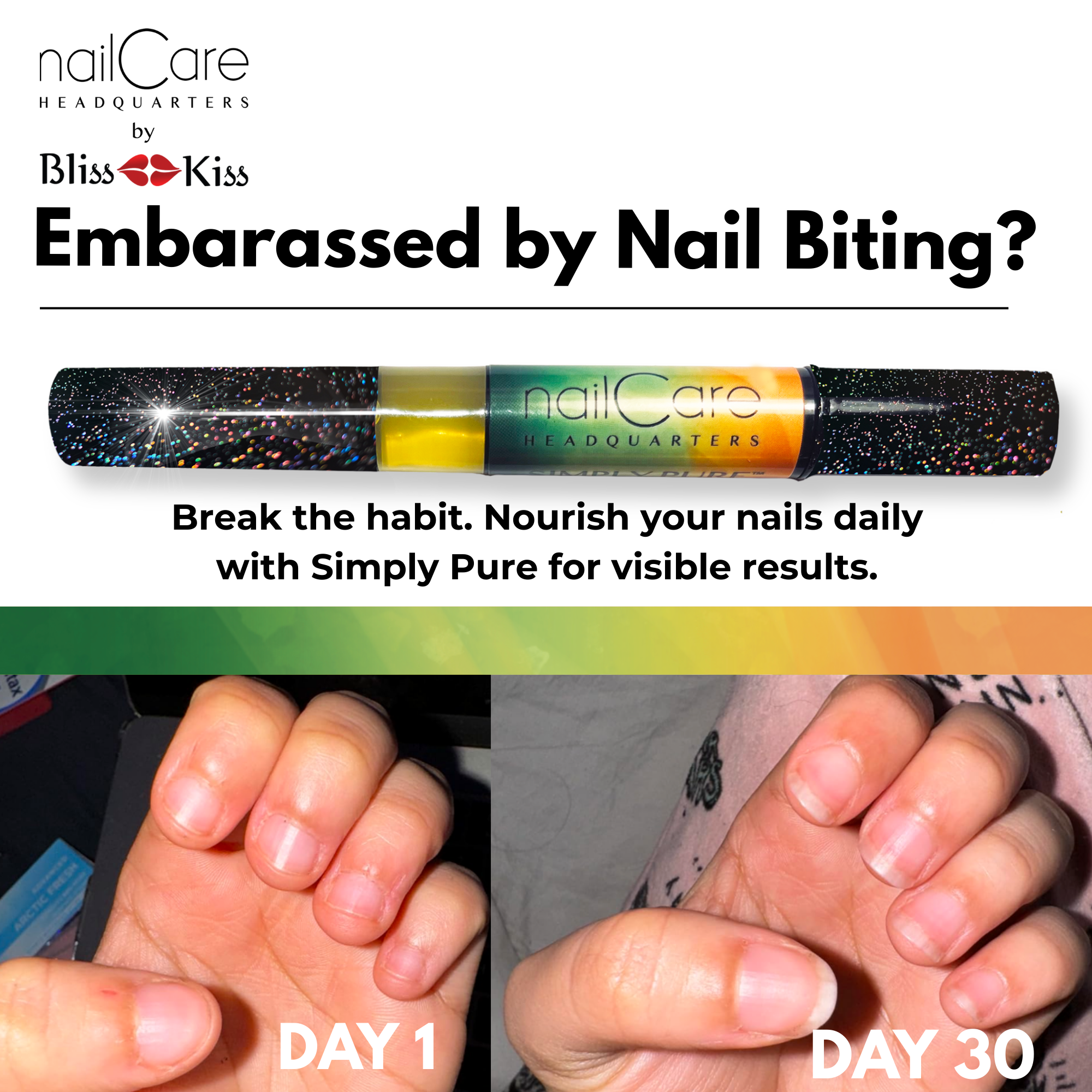1-Pen: HOLO Twist Simply Pure™ Nail Oil Pen - 2ml Travel Sized - Cucumber Melon