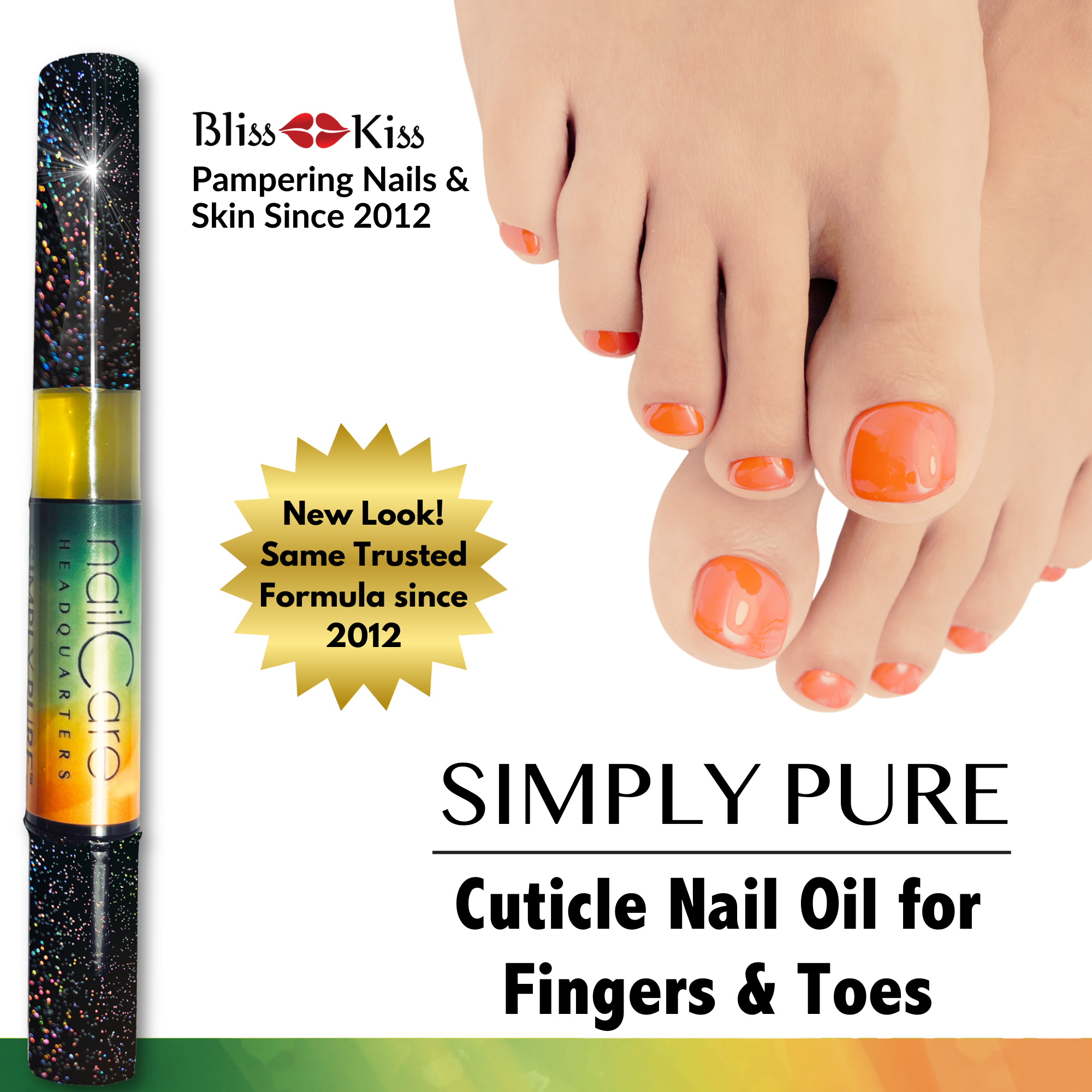 1-Pen: HOLO Twist Simply Pure™ Nail Oil Pen - 2ml Travel Sized - Cucumber Melon
