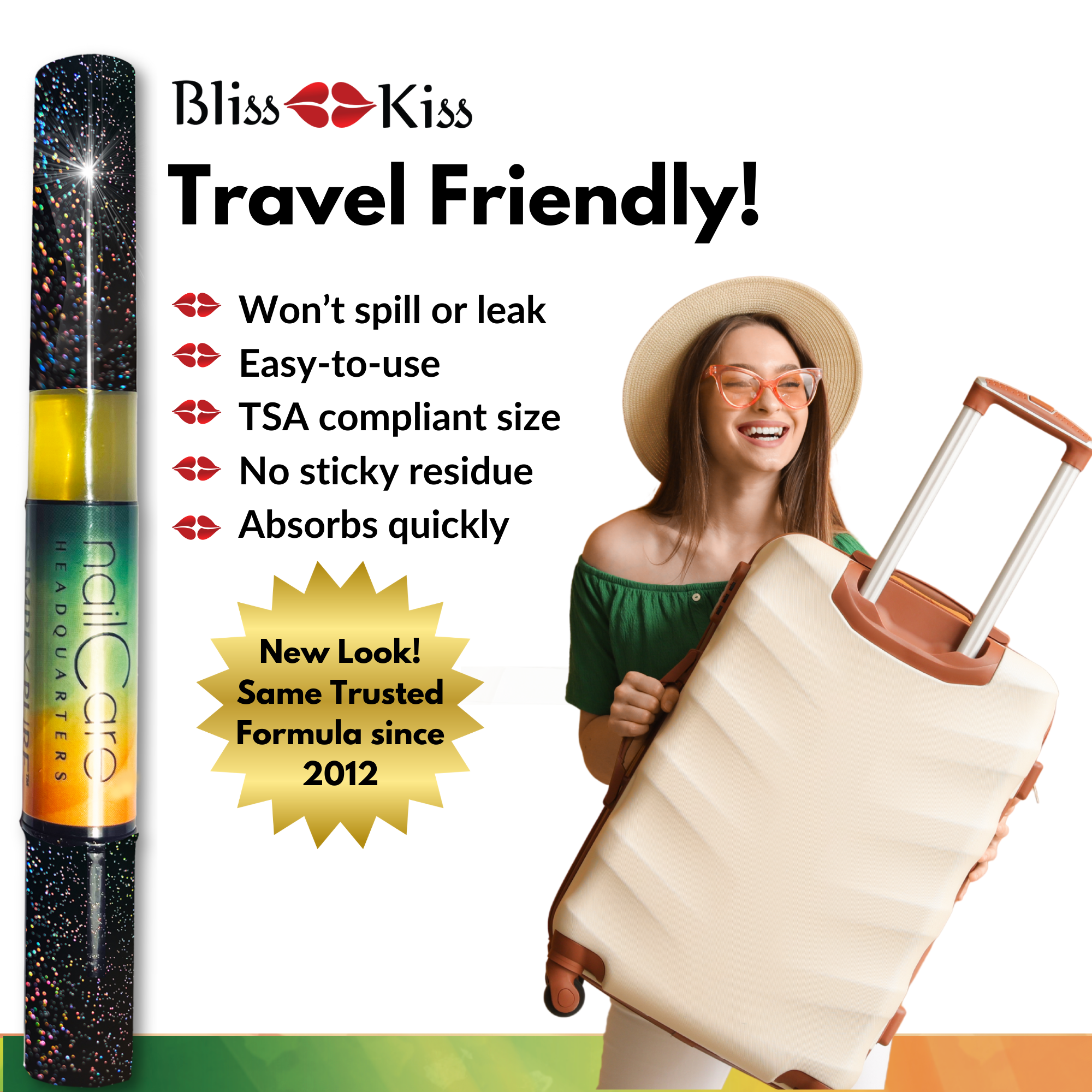 1-Pen: HOLO Twist Simply Pure™ Nail Oil Pen - 2ml Travel Sized - Cucumber Melon