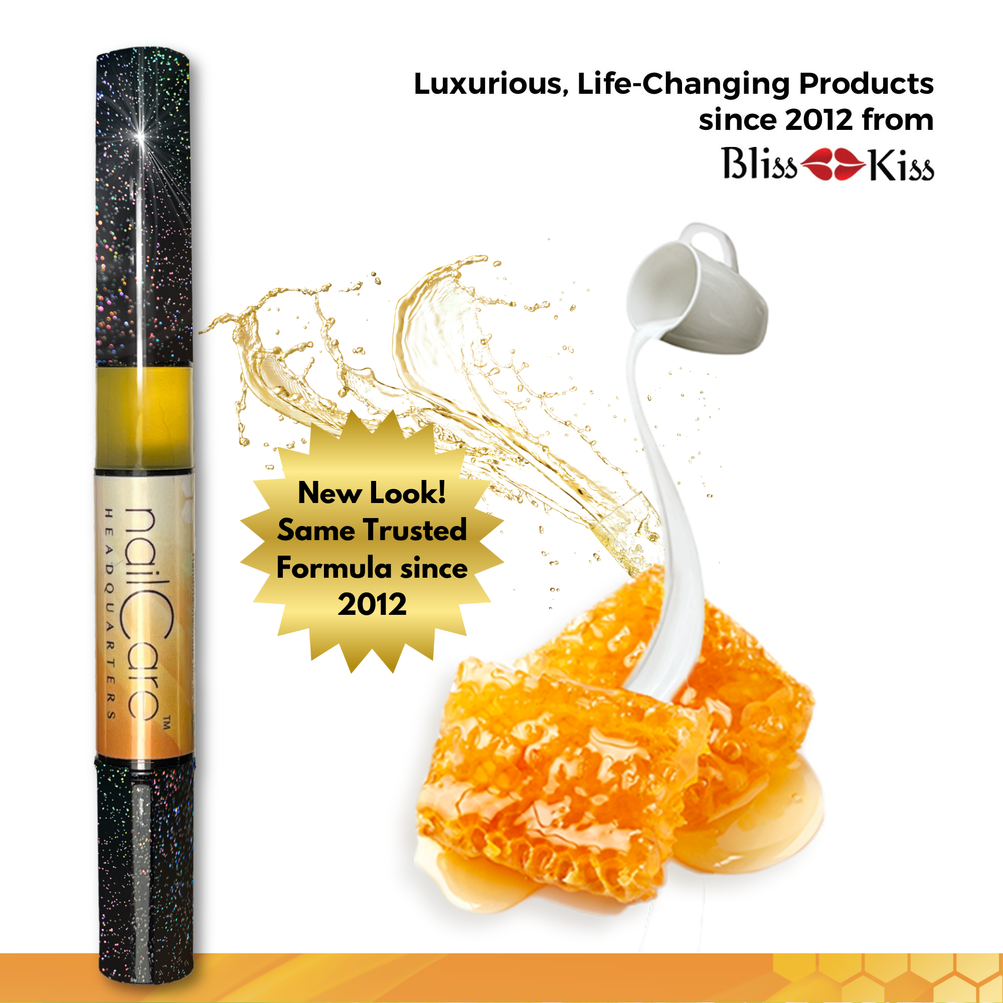 1-Pen: HOLO Twist Simply Pure™ Nail Oil Pen - 2ml Travel Sized - Milk & Honey
