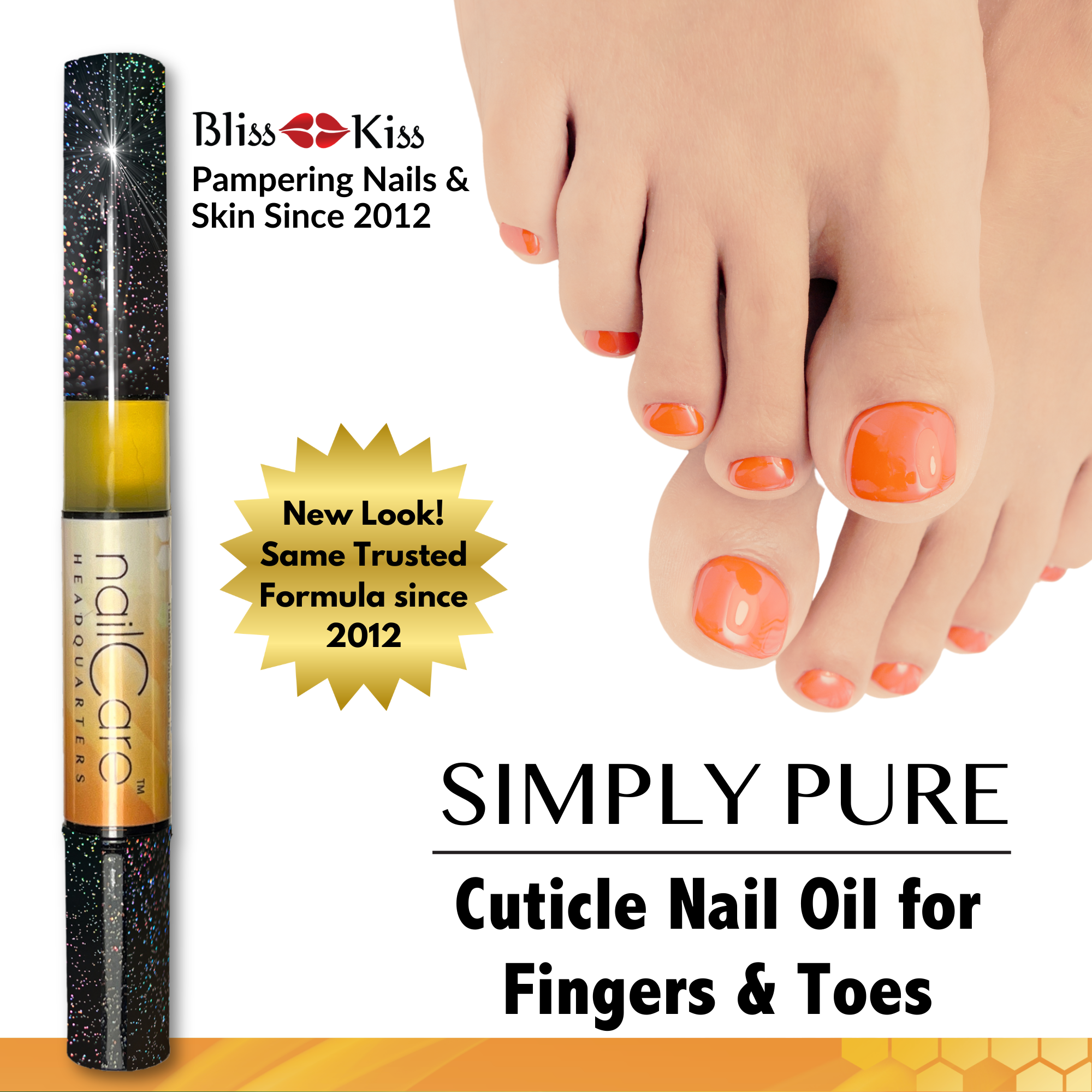 1-Pen: HOLO Twist Simply Pure™ Nail Oil Pen - 2ml Travel Sized - Milk & Honey