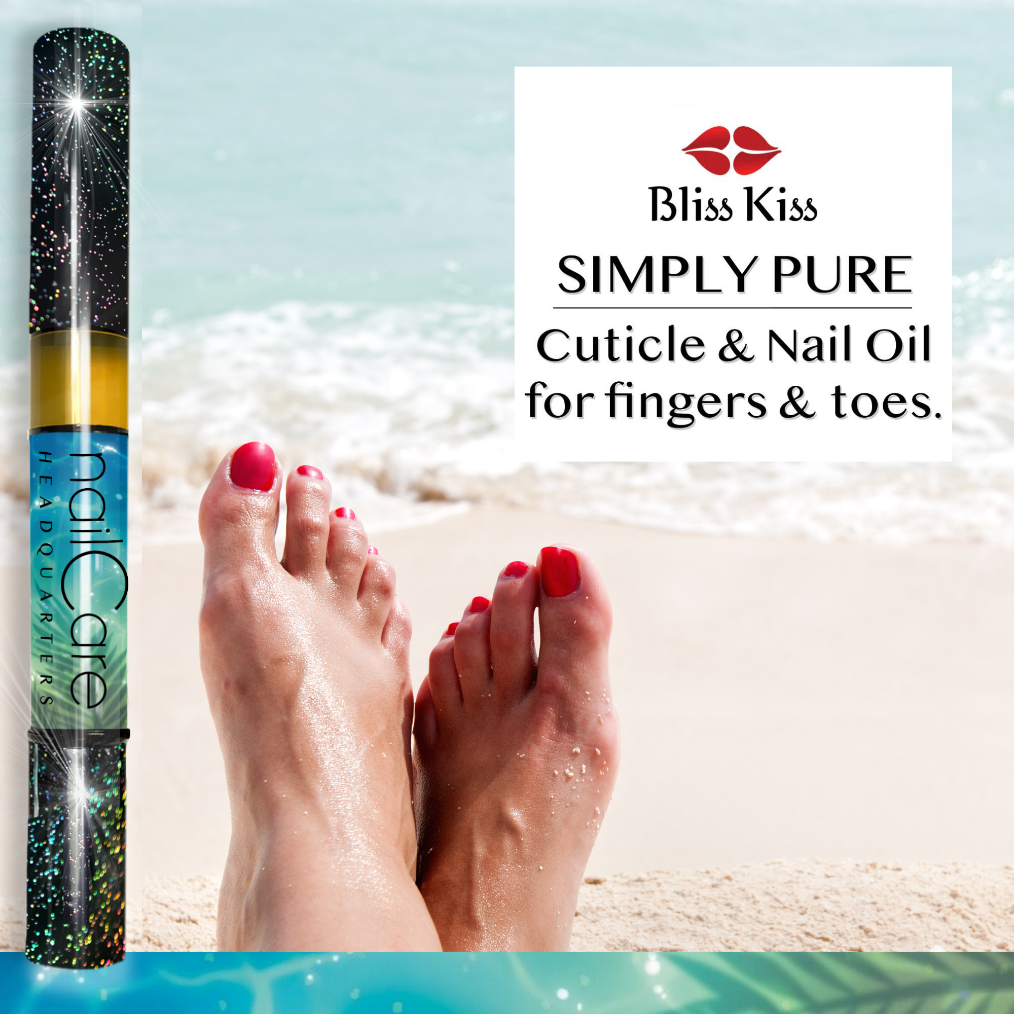 1-Pen: HOLO Twist Simply Pure™ Nail Oil Pen - 2ml Travel Sized - Butt Naked