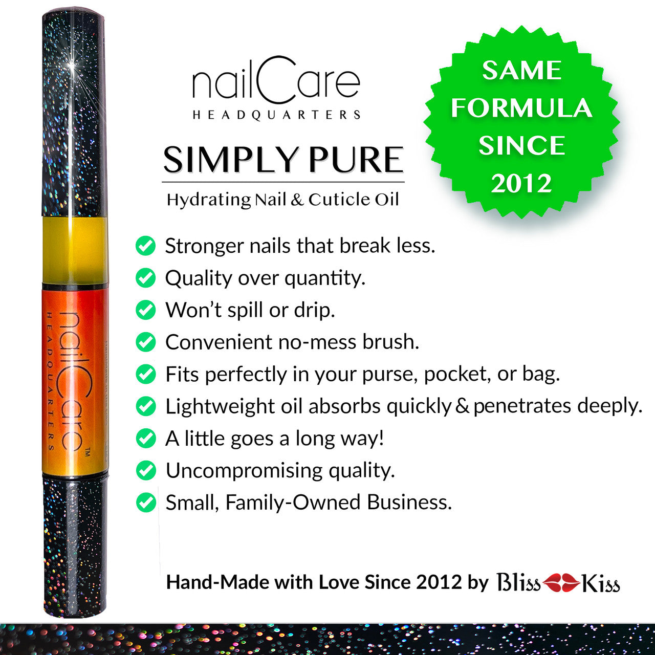 1-Pen: HOLO Twist Simply Pure™ Nail Oil Pen - 2ml Travel Sized - Bali Mango