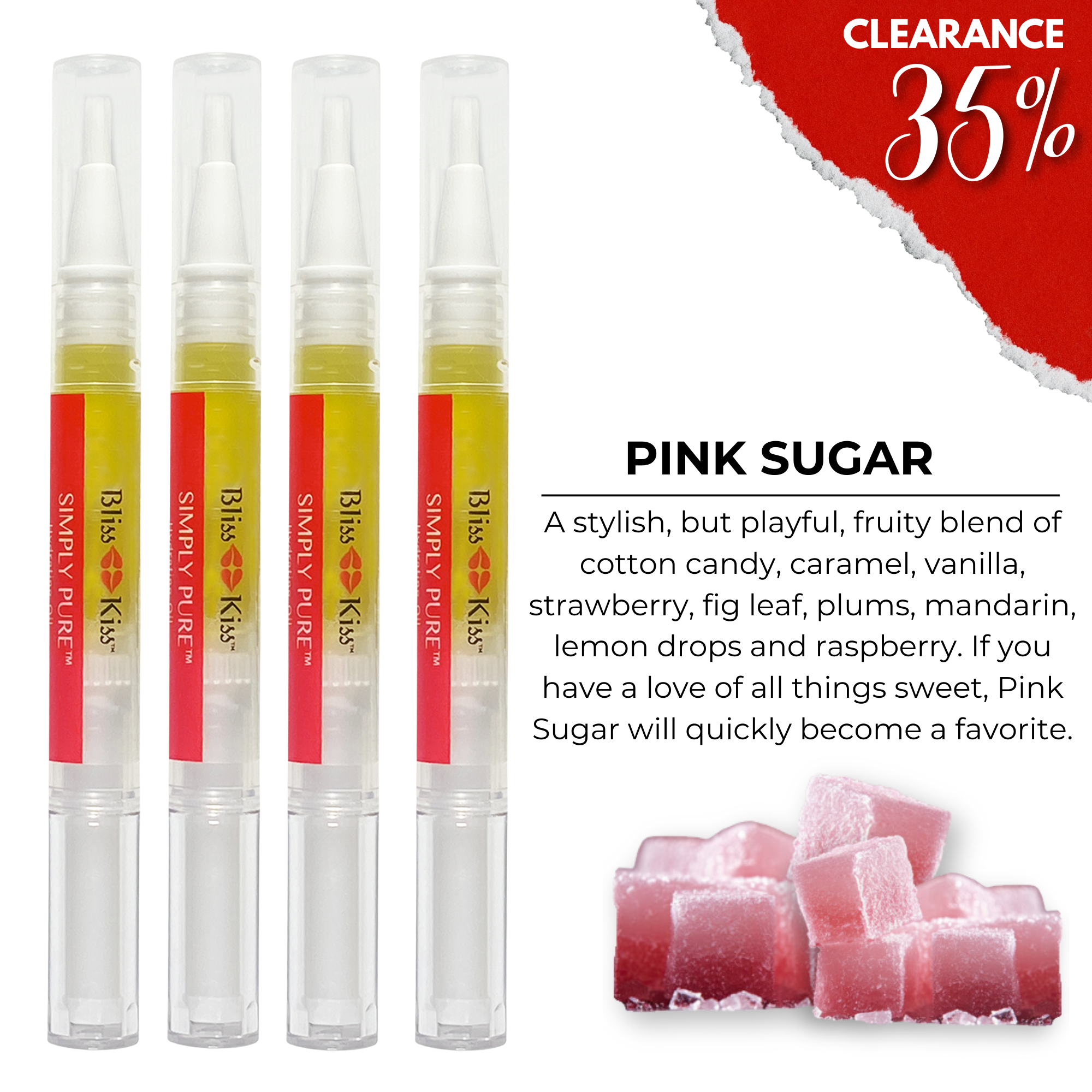 CLEARANCE Simply Pure™ Hydrating Oil - Starter Kit (4 Pens) - Pink Sugar Scent CLEARANCE