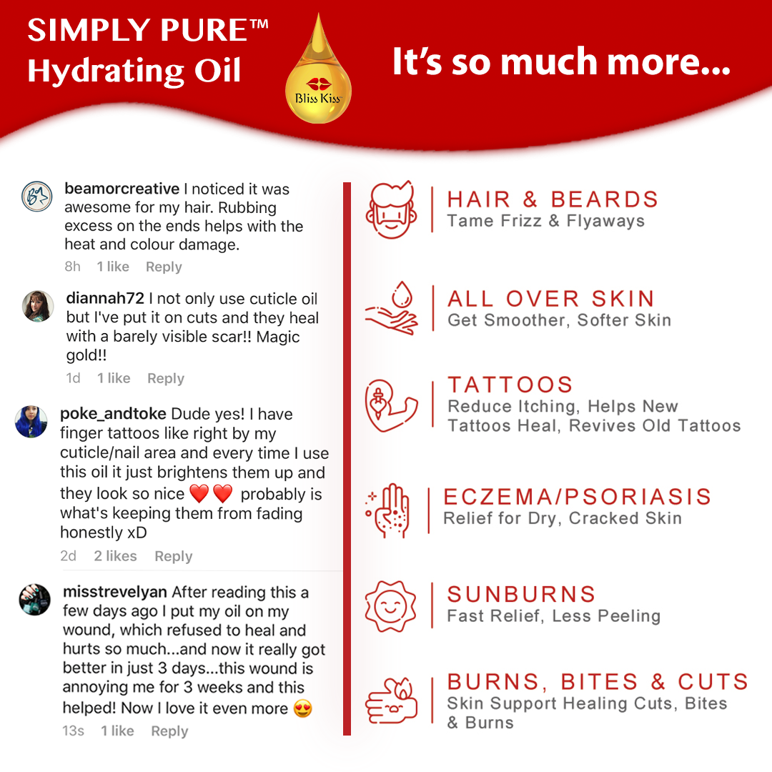 Nail Care Headquarters™ Simply Pure™ Hydrating Oil - 4 oz (118 ml)  Bottle | Butt Naked