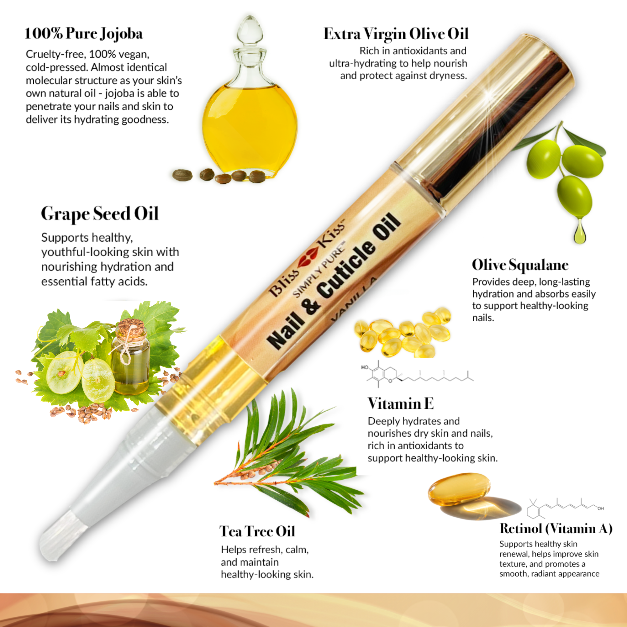 Simply Pure™ Hydrating Oil Pen - Vanilla Scent