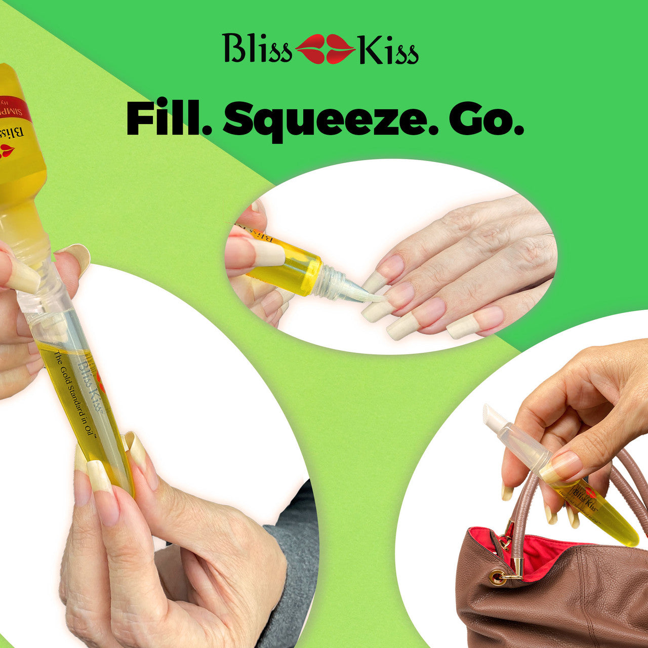 Bliss Kiss™ Refillable Nail Oil Pens | Sold Empty
