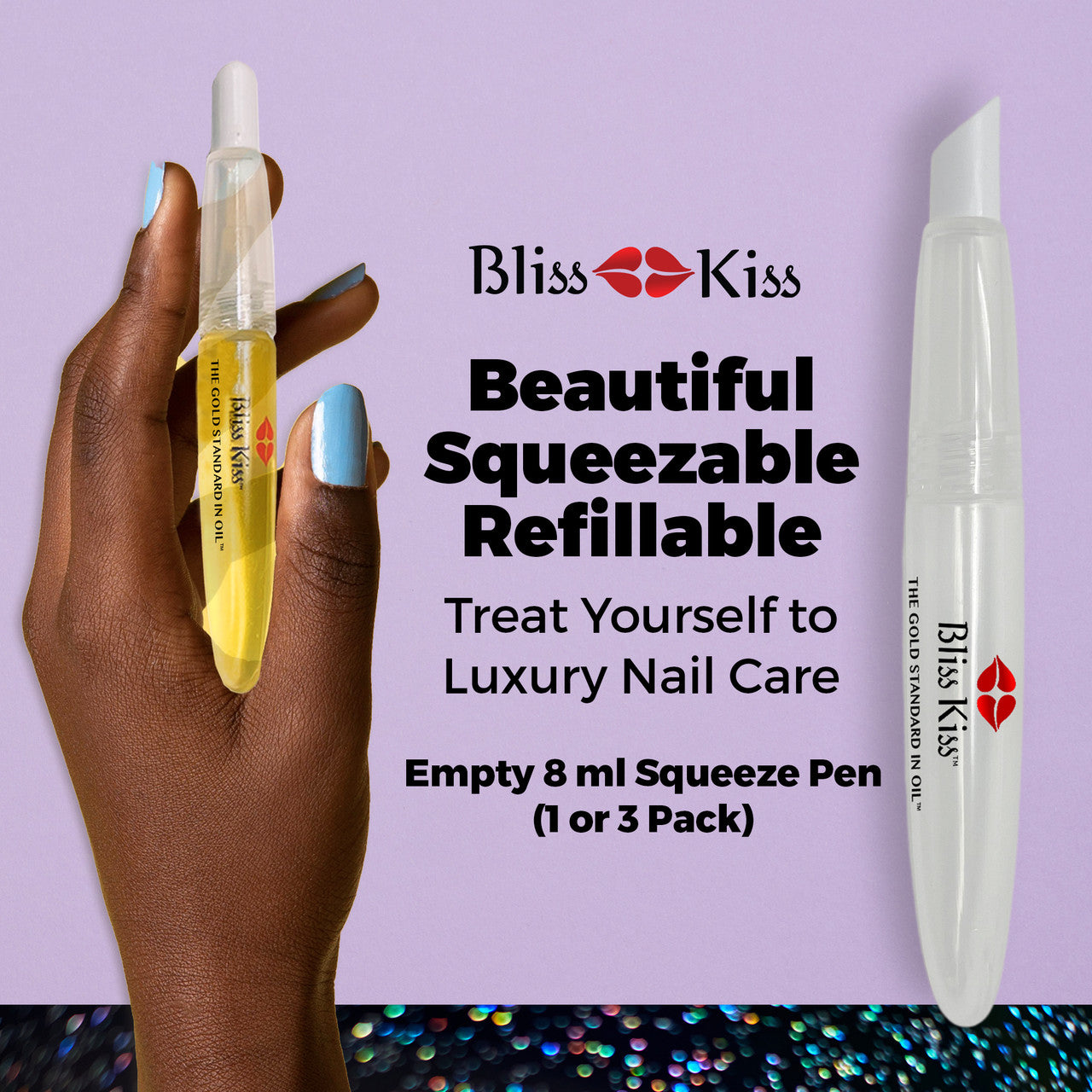 Bliss Kiss™ Refillable Nail Oil Pens | Sold Empty