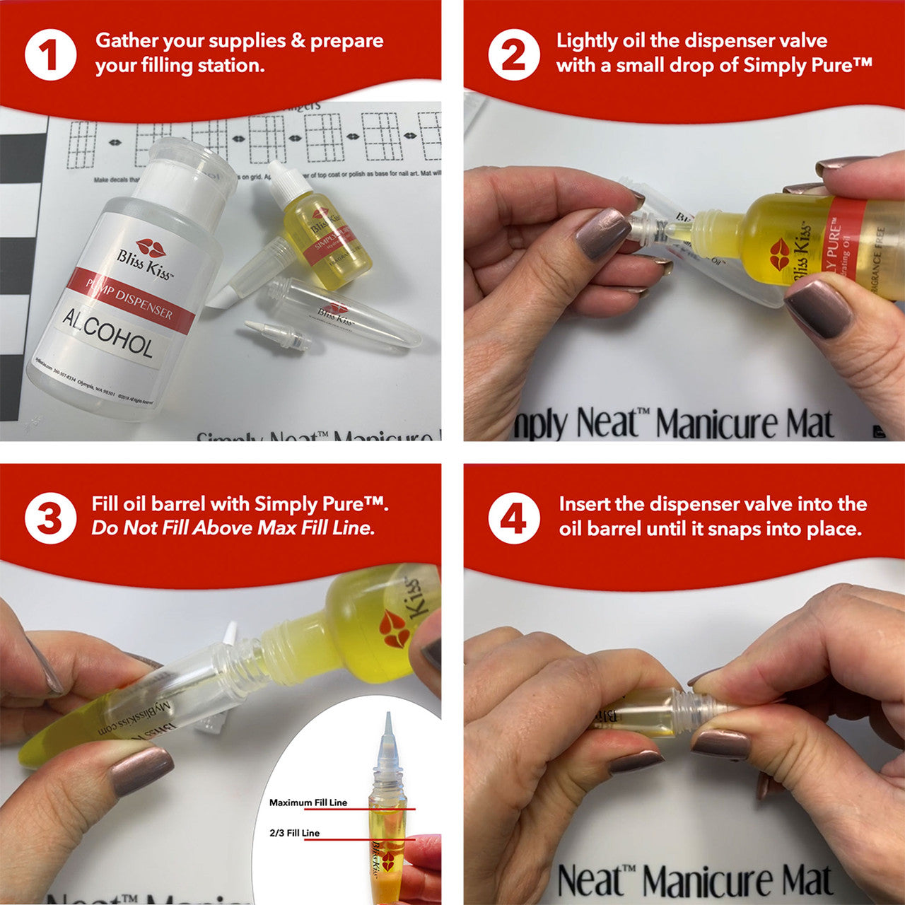 Bliss Kiss™ Refillable Nail Oil Pens | Sold Empty