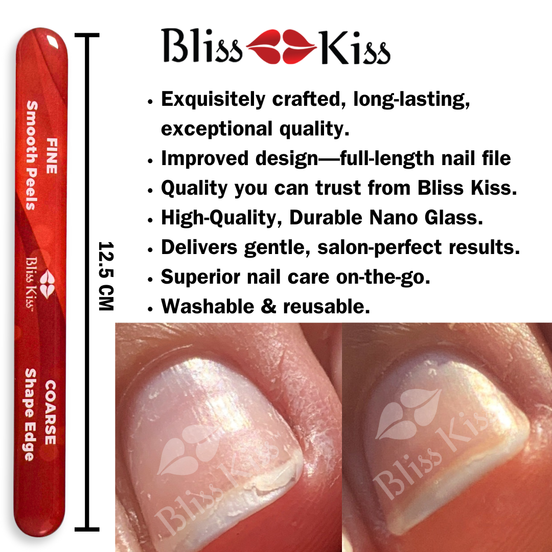 NEW & IMPROVED! Bliss Kiss™ Nano Glass Nail File