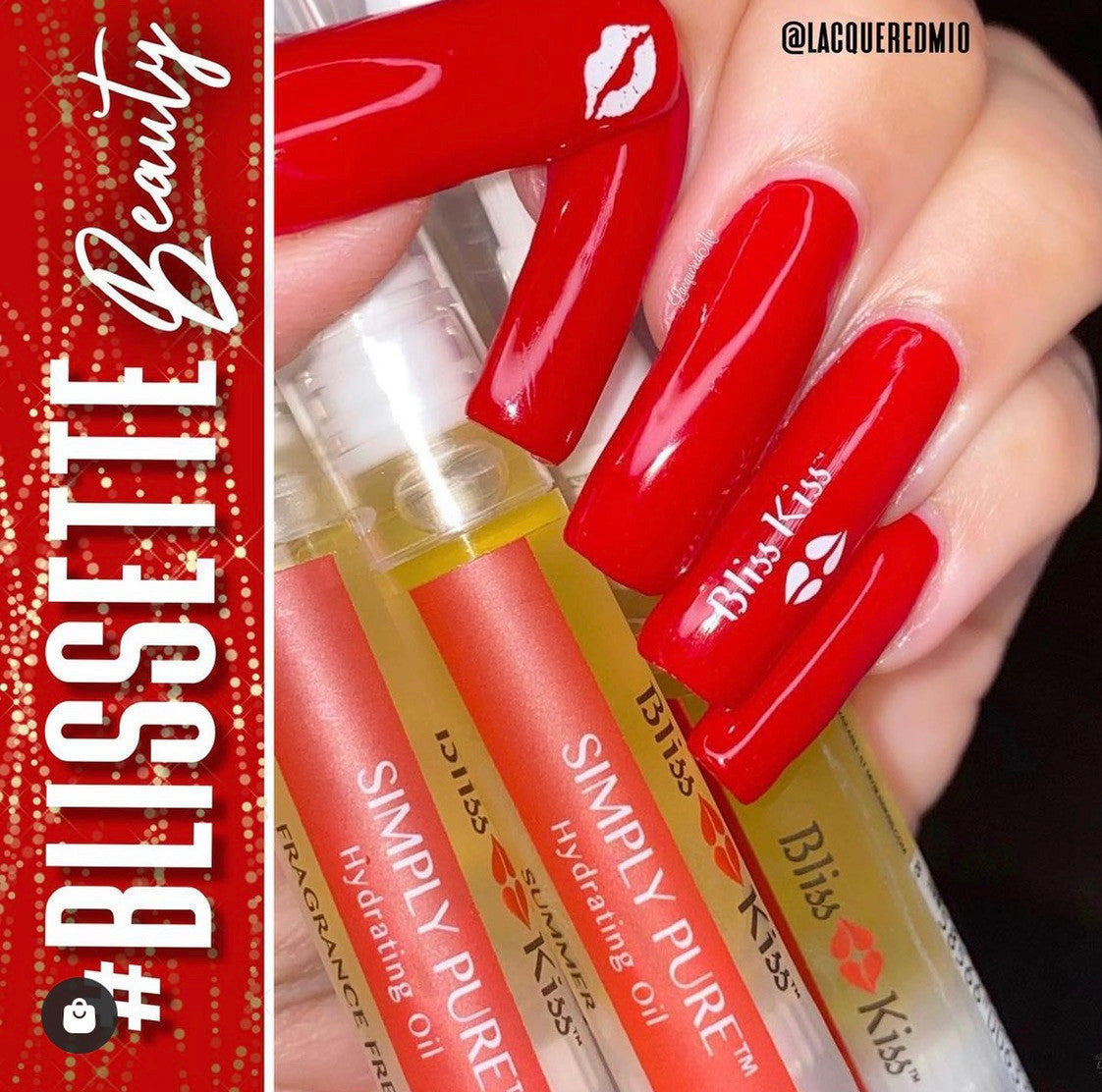 Bliss Kiss Stamping Plate