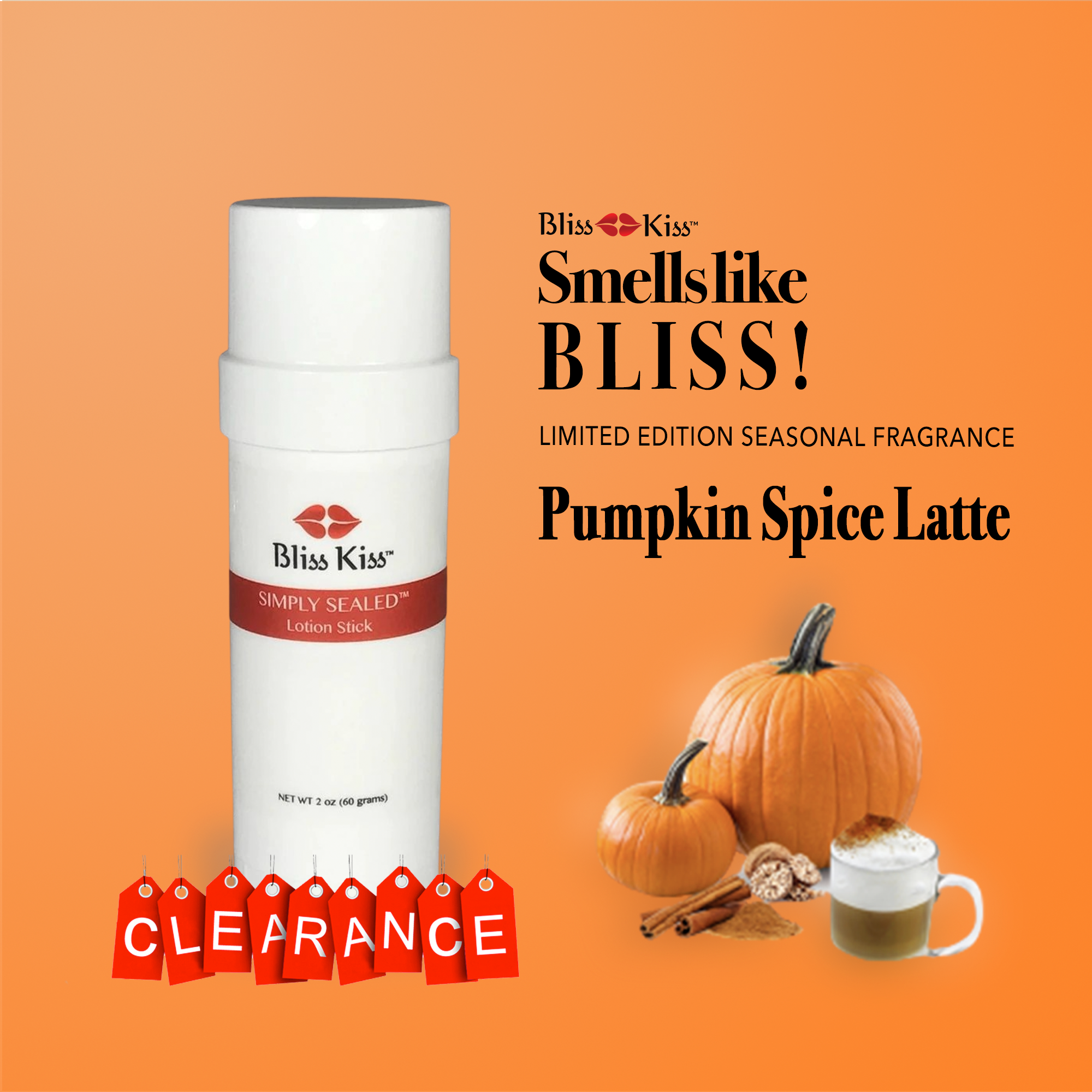 CLEARANCE Simply Sealed™ Lotion Stick - Pumpkin Spice Latte CLEARANCE