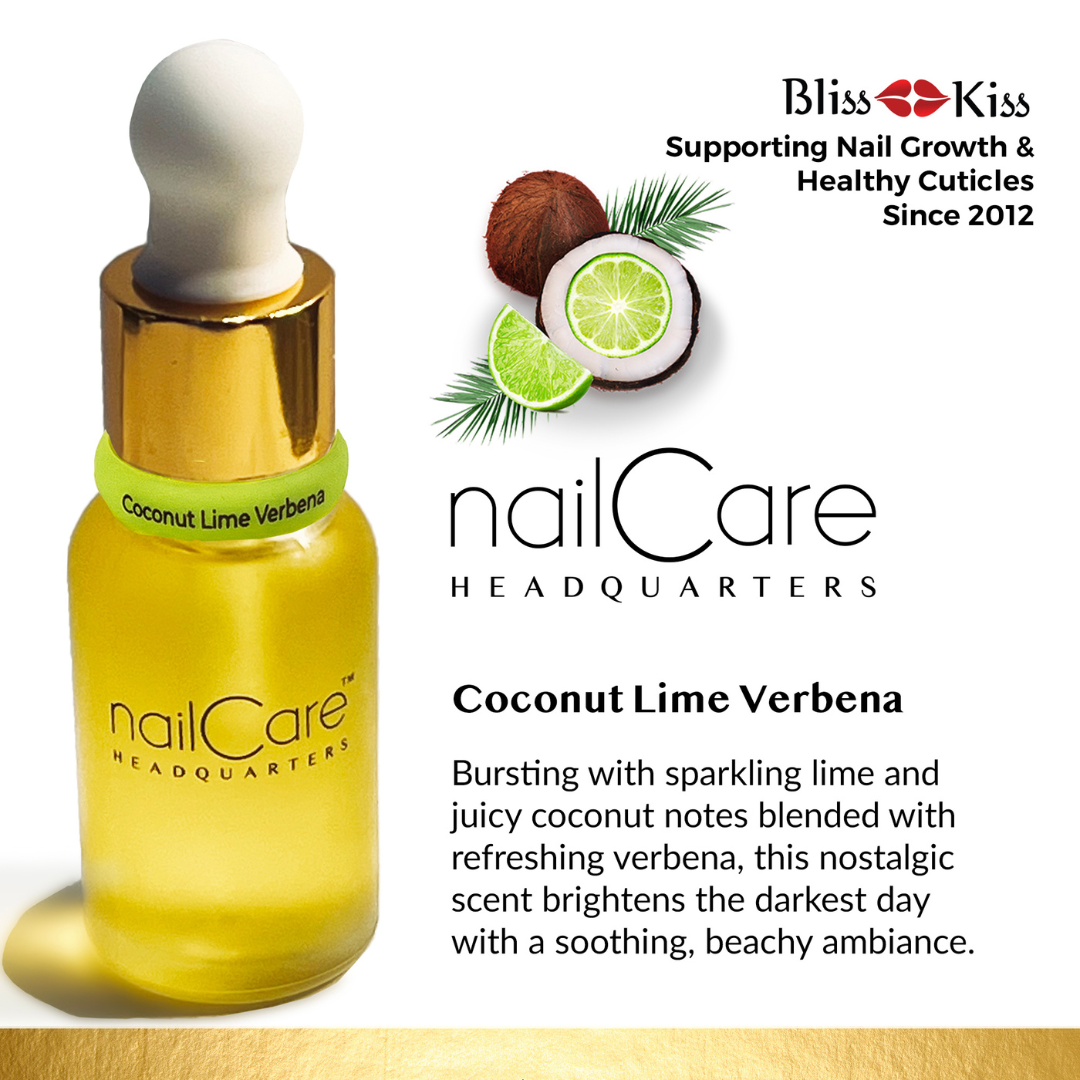 Nail Care Headquarters Simply Pure™ Hydrating Oil - 15 ml Dropper Bottle | Coconut Lime Verbena