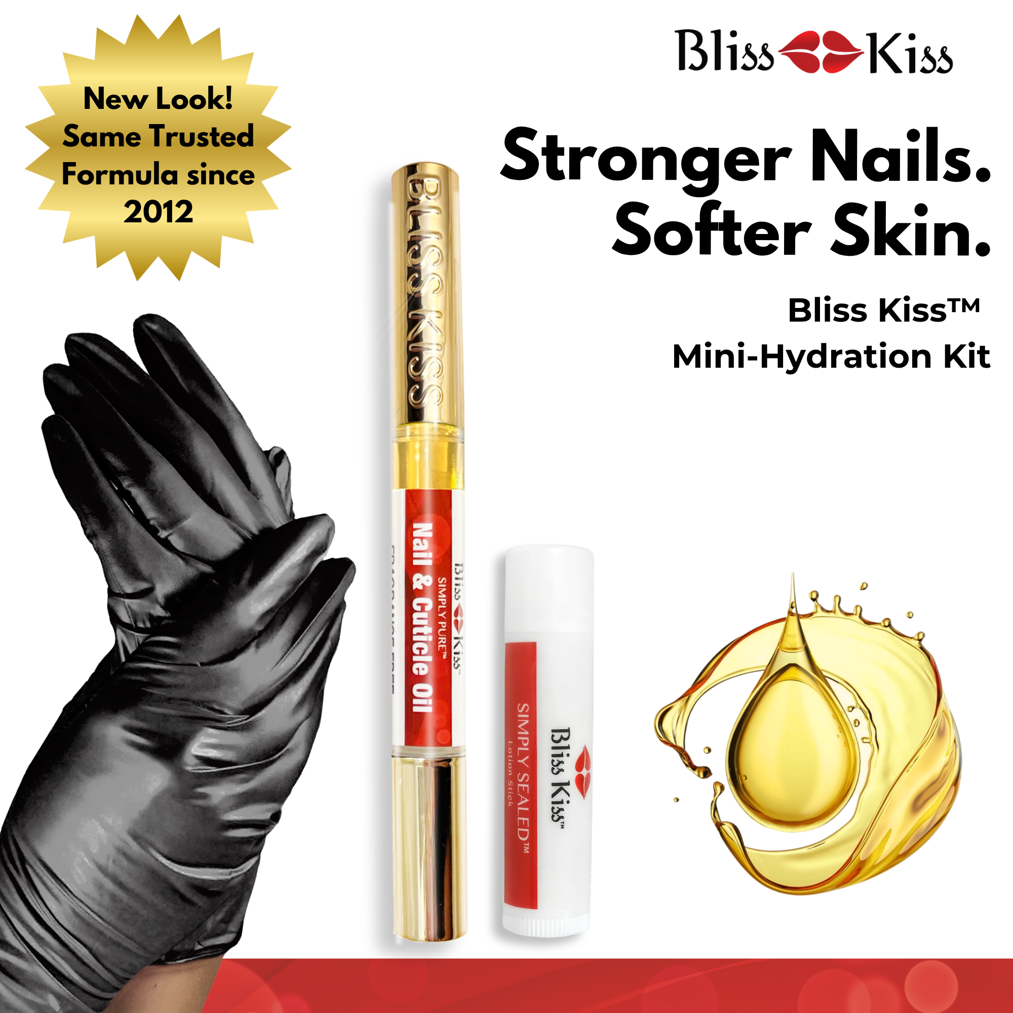 Mini Hydration Kit - Black Gloves