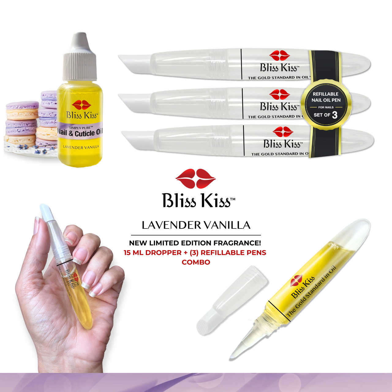 Dropper Squeeze Pen Combo Kit | 3-Pen Lavender Vanilla Fragrance