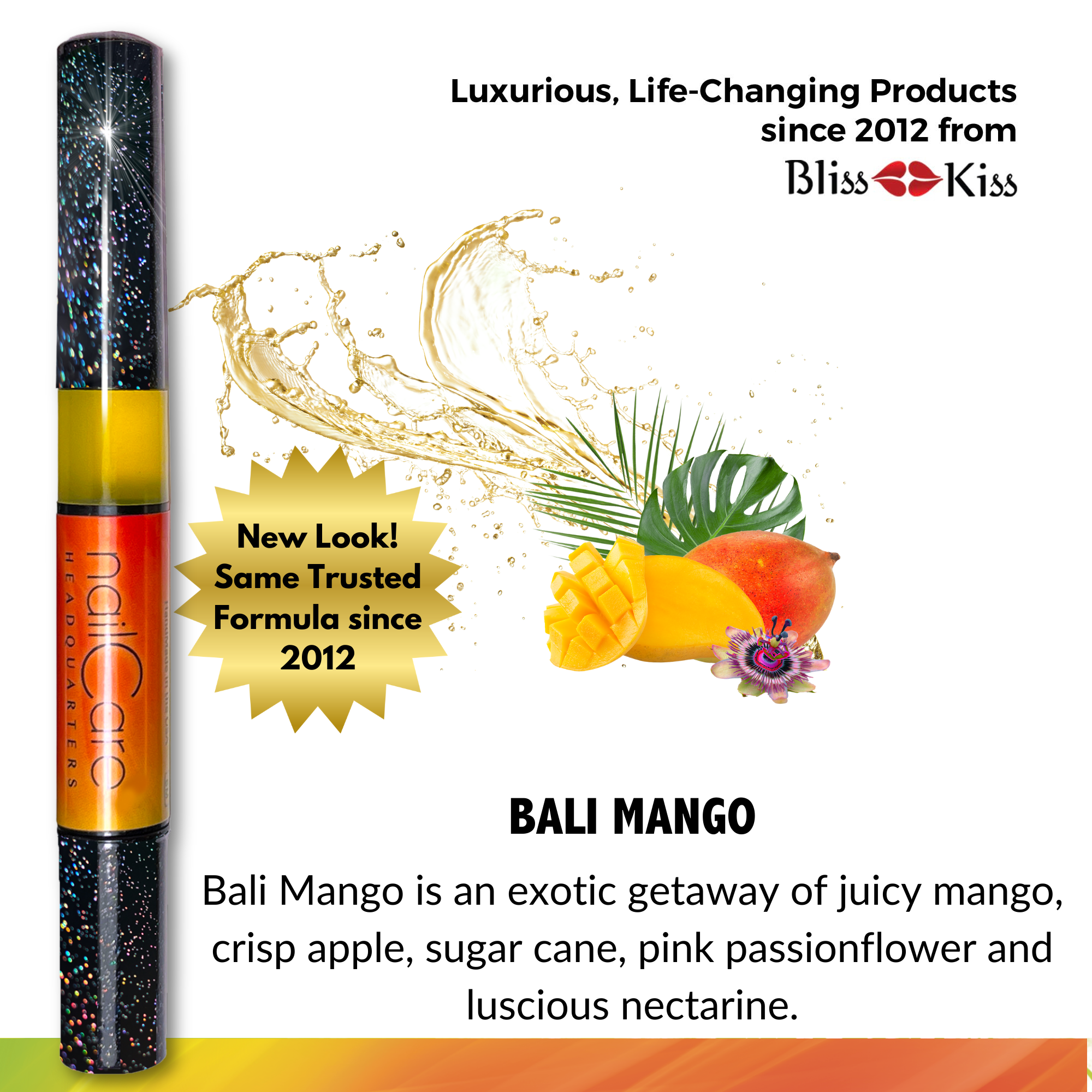 1-Pen: HOLO Twist Simply Pure™ Nail Oil Pen - 2ml Travel Sized - Bali Mango