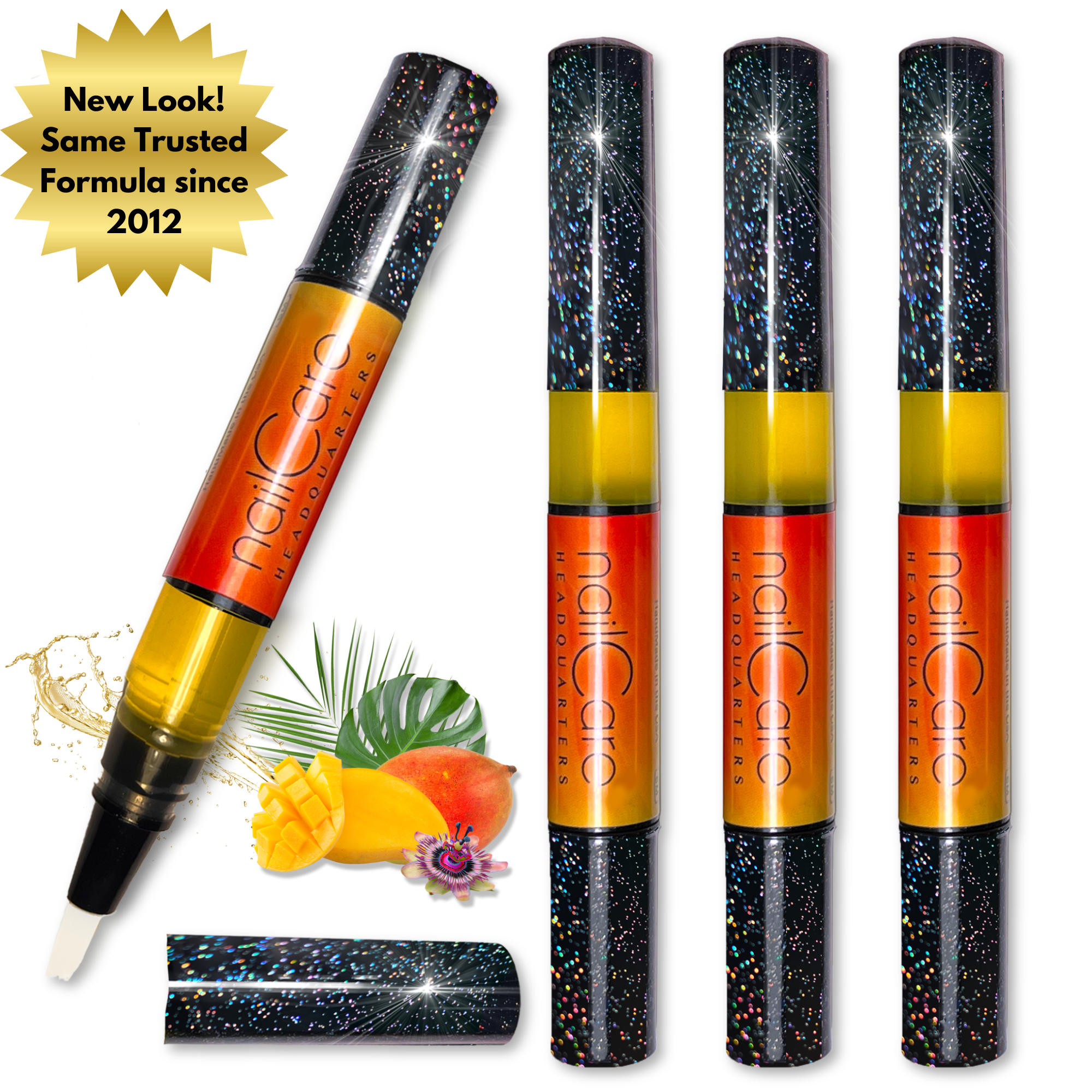 HOLO Twist Simply Pure™ Nail Oil Pens | 4-Pen Pack - Bali Mango