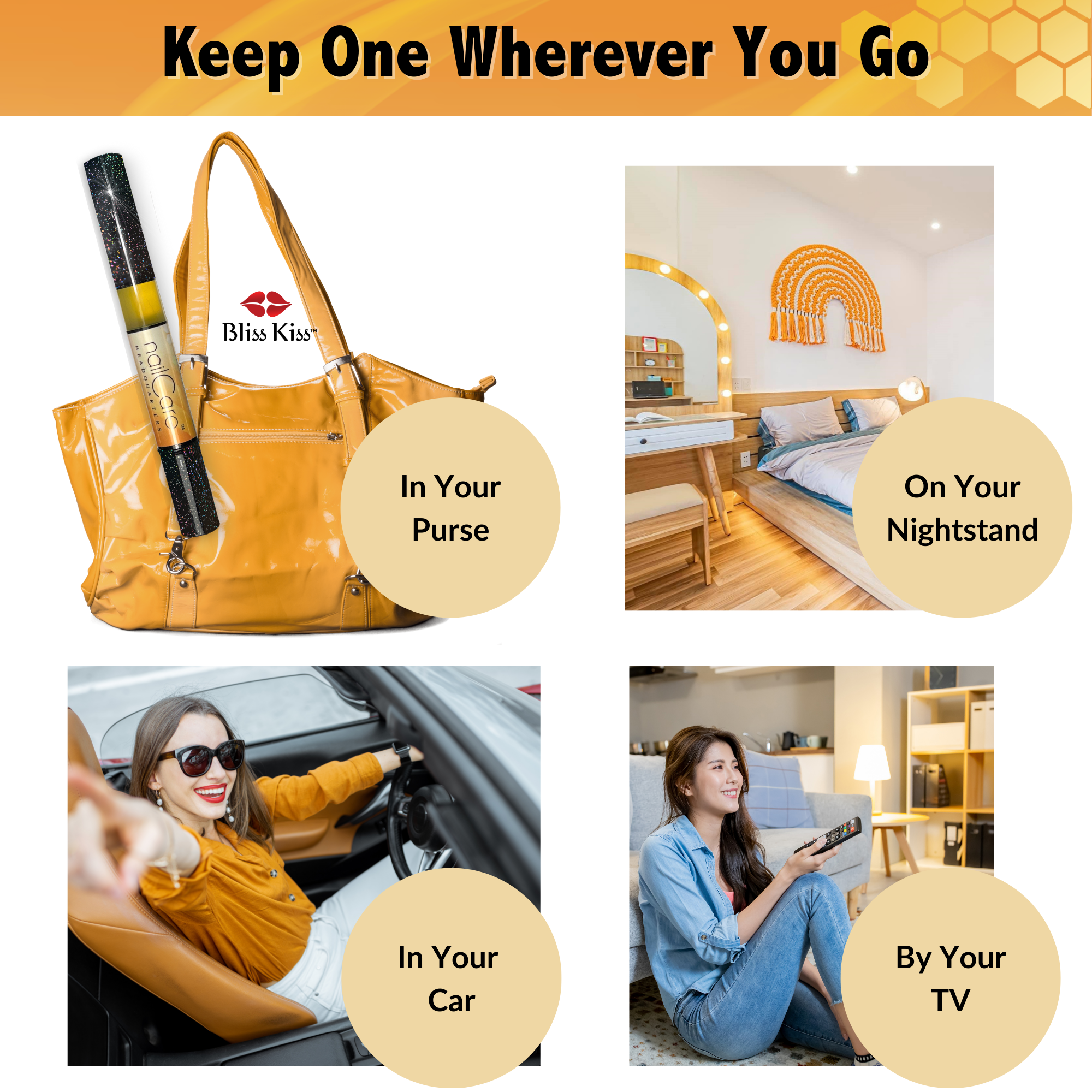 1-Pen: HOLO Twist Simply Pure™ Nail Oil Pen - 2ml Travel Sized - Milk & Honey
