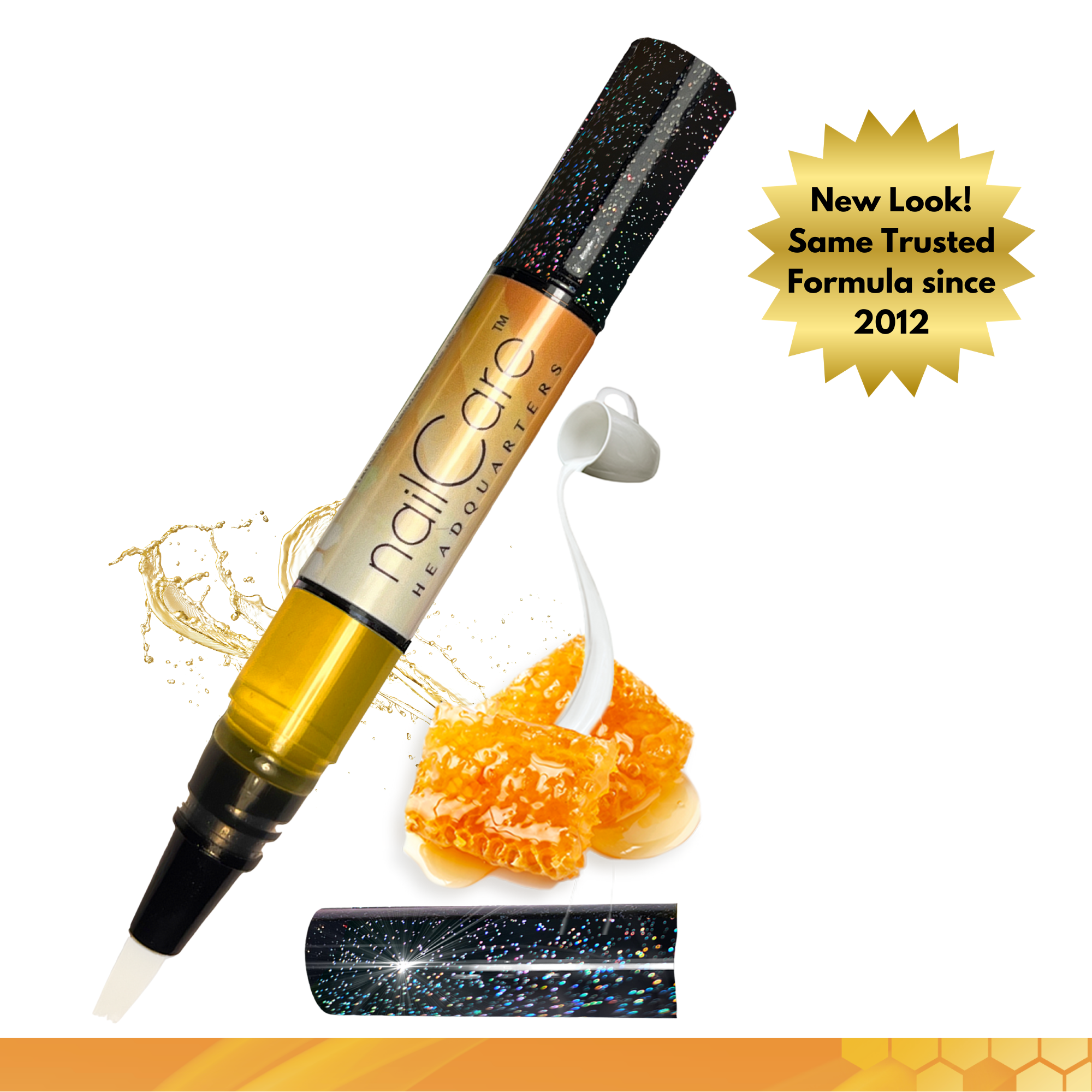 1-Pen: HOLO Twist Simply Pure™ Nail Oil Pen - 2ml Travel Sized - Milk & Honey