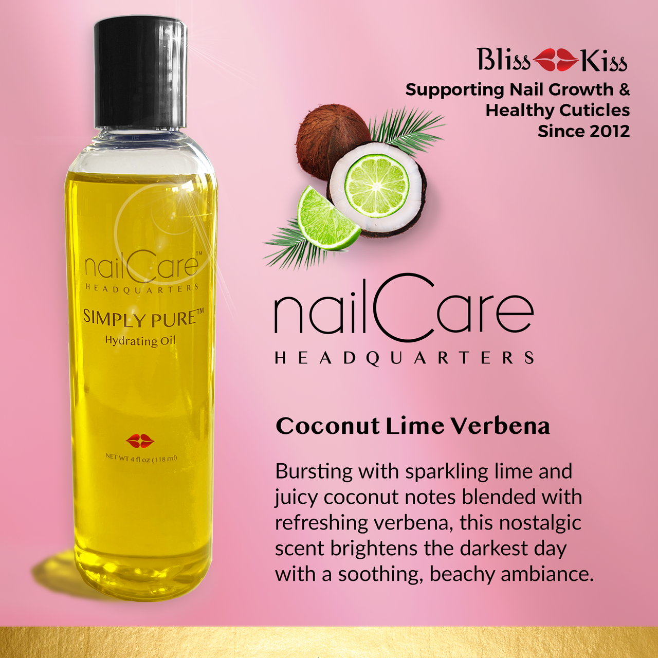 Simply Pure™ Hydrating Oil - 4 oz (118 ml)  Bottle - Nail Care Headquarter Scents