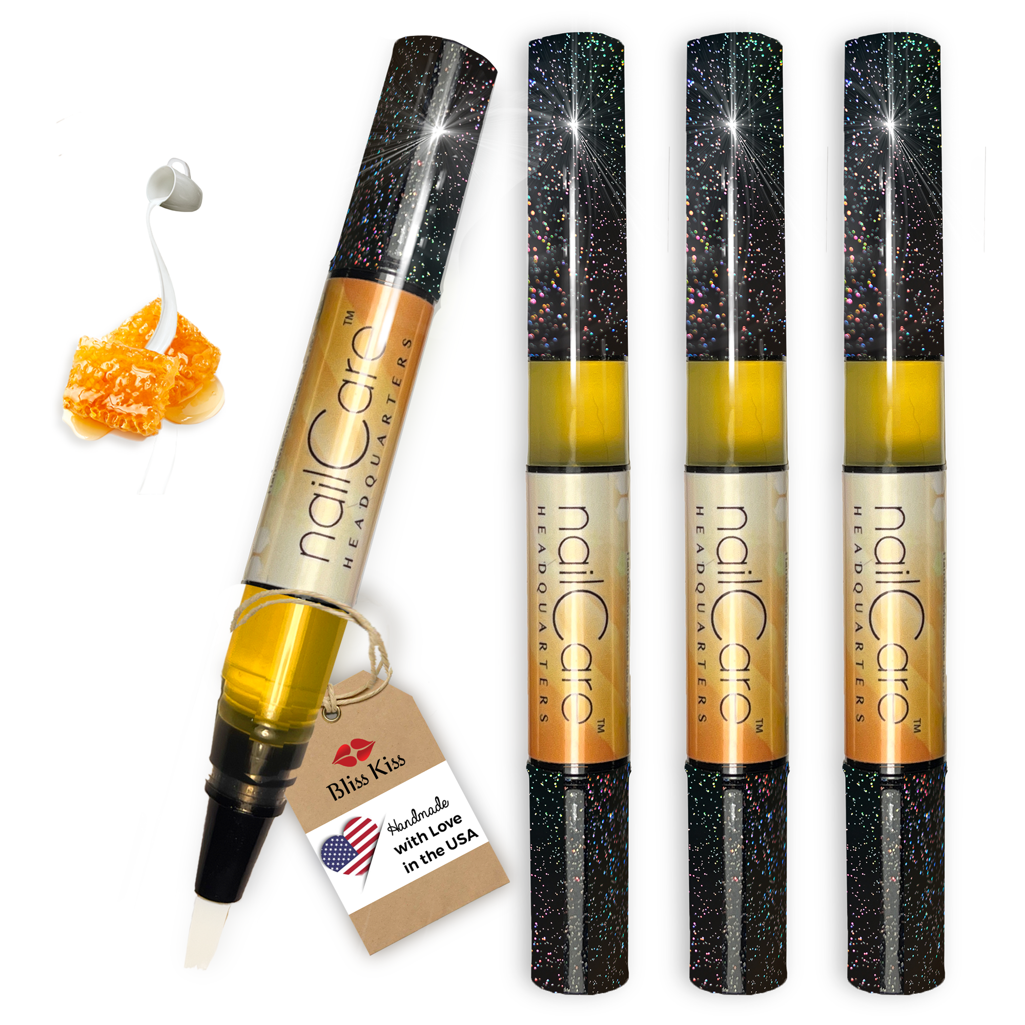 HOLO Twist Simply Pure™ Nail Oil Pens | 4-Pen Pack - Milk & Honey