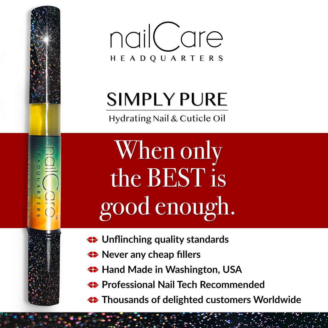 1-Pen: HOLO Twist Simply Pure™ Nail Oil Pen - 2ml Travel Sized