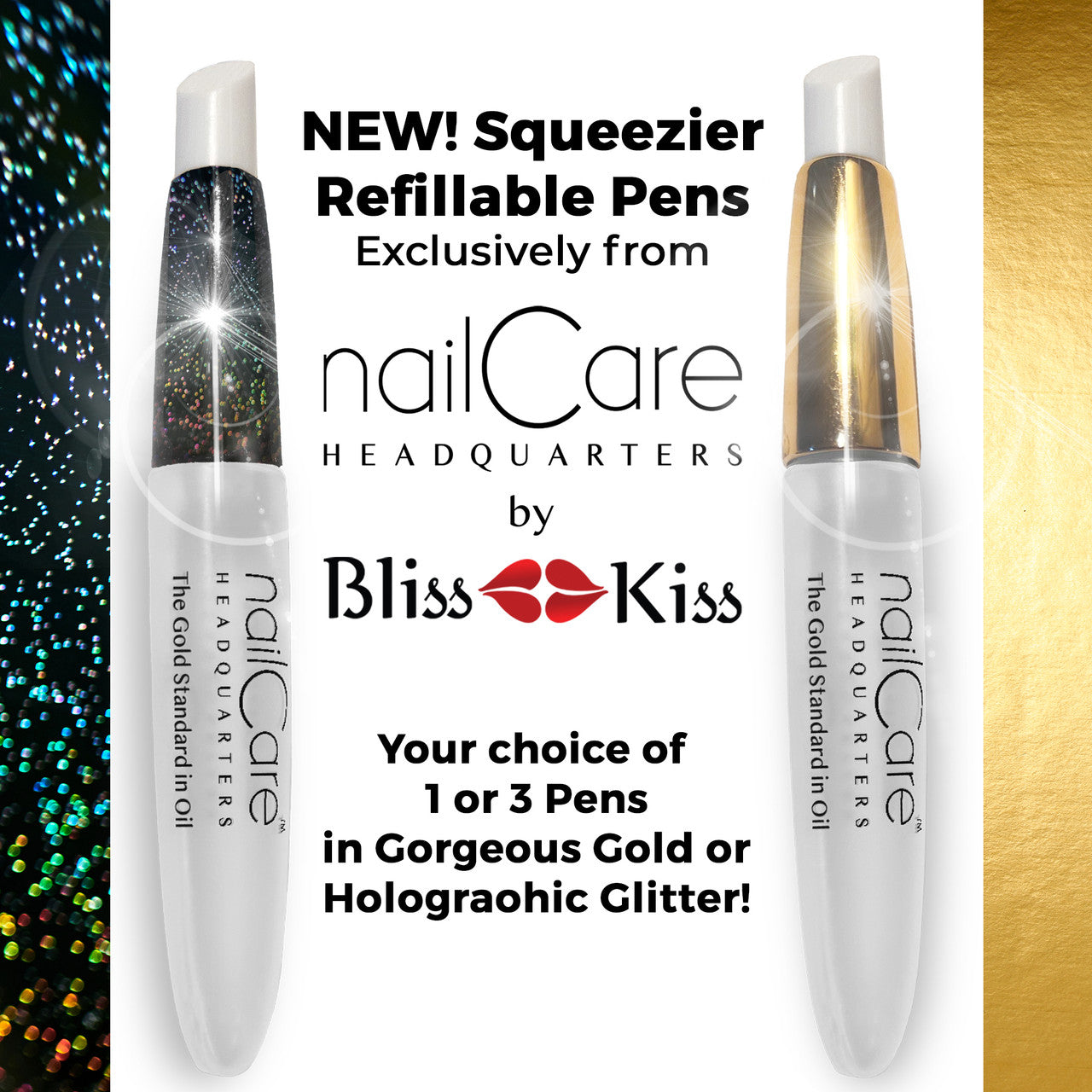 Nail Care Headquarters™ Refillable Empty Squeeze Cuticle Pens | Sold Empty