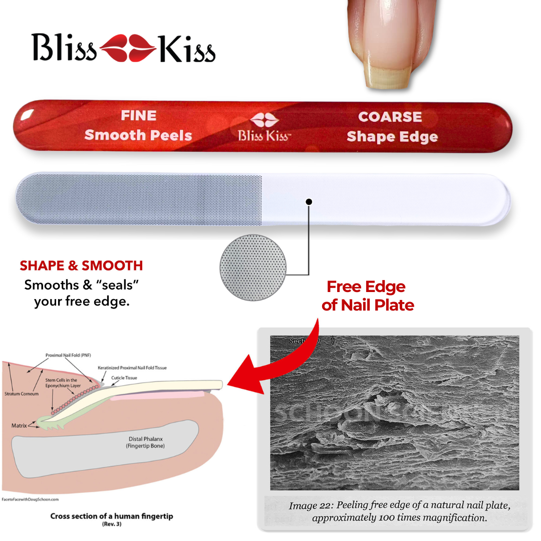NEW & IMPROVED! Bliss Kiss™ Nano Glass Nail File