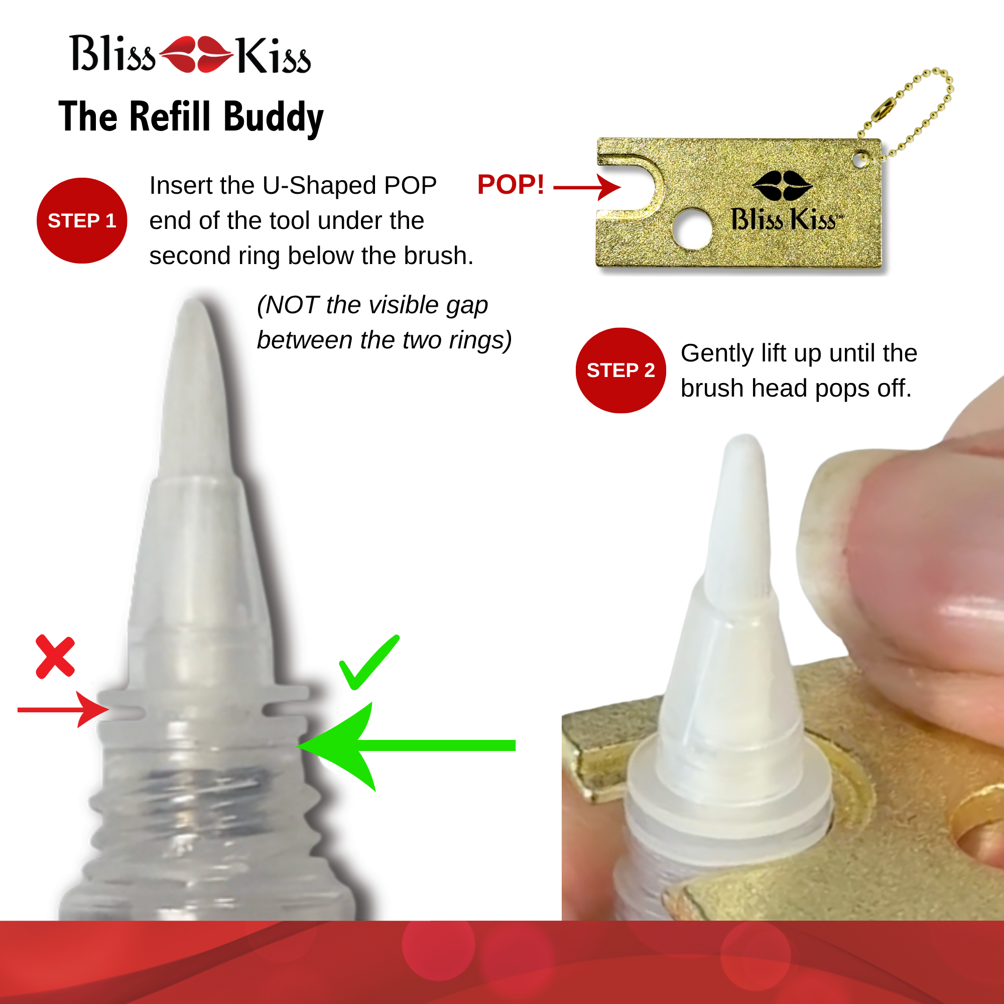 The Refill Buddy: Bliss Kiss™ Refillable Nail Oil Pen Tool