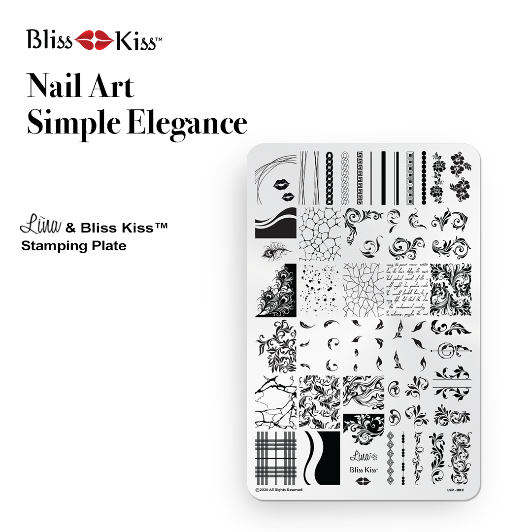 Bliss Kiss Stamping Plate