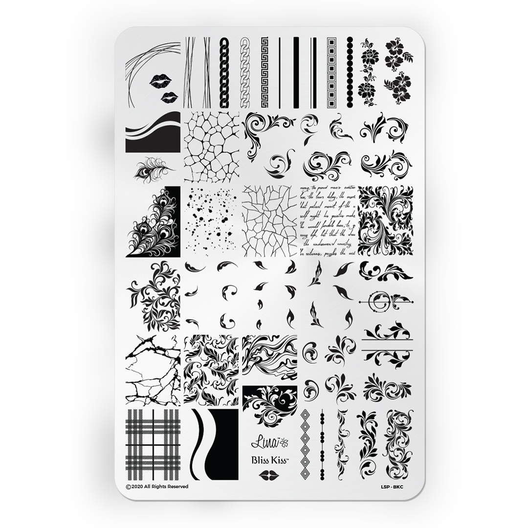 Bliss Kiss Stamping Plate
