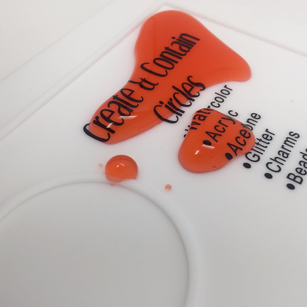 Simply Neat™ Manicure Mat is perfect for protecting your workspace from spills and other "oops" moments.