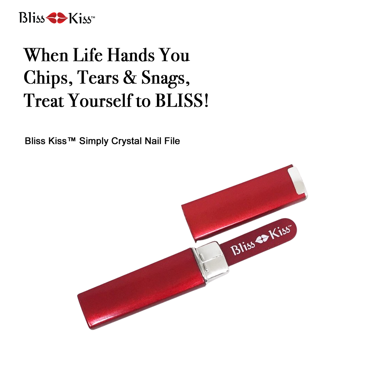 Simply Crystal™ Nail File - Small Czech Crystal Nail File with Case