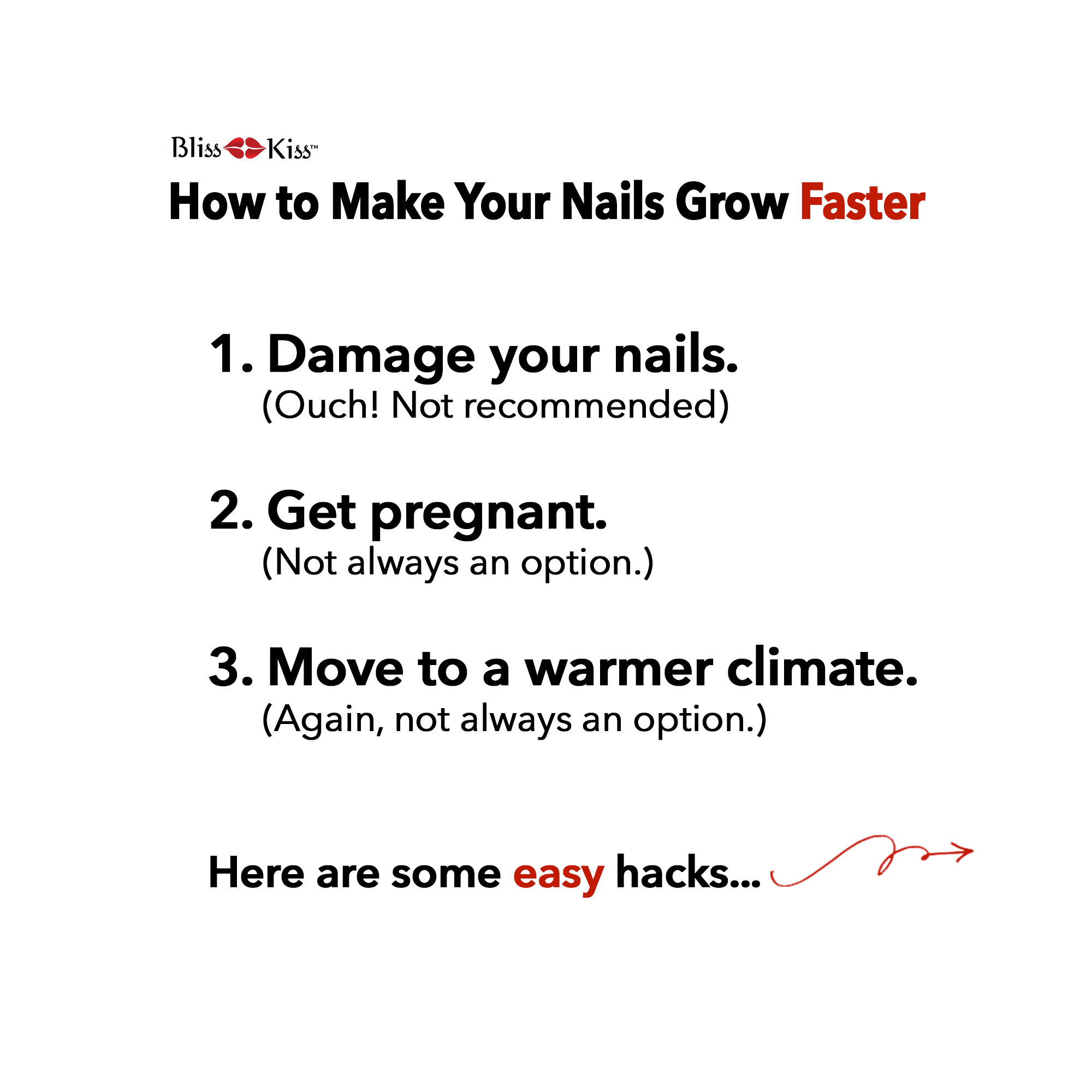 How to Make Your Nails Grow FASTER! - Bliss Kiss by Finely Finished, LLC
